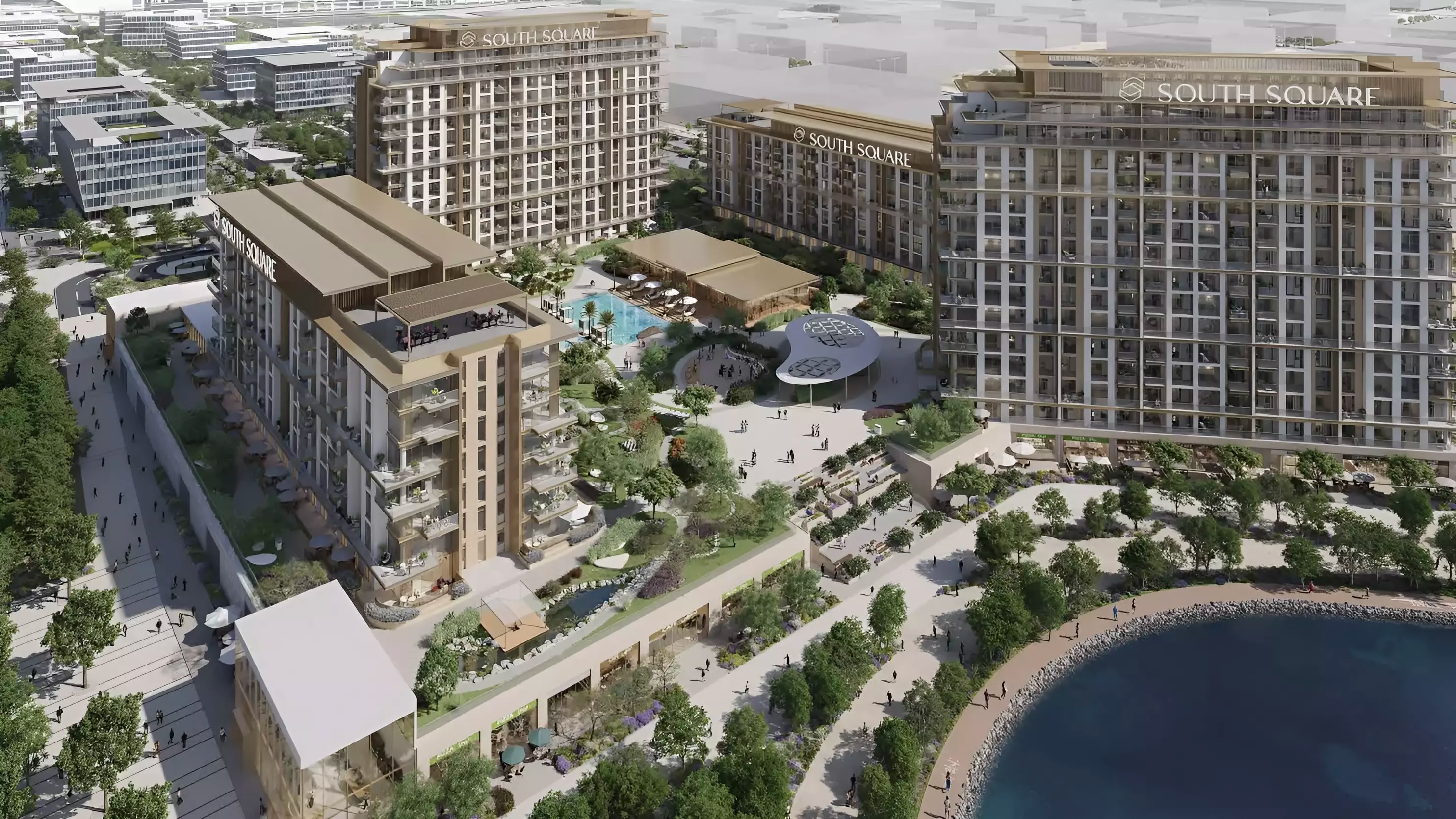 Impressie van South Square, appartementen van Dubai South in Dubai South (Dubai World Central), Dubai