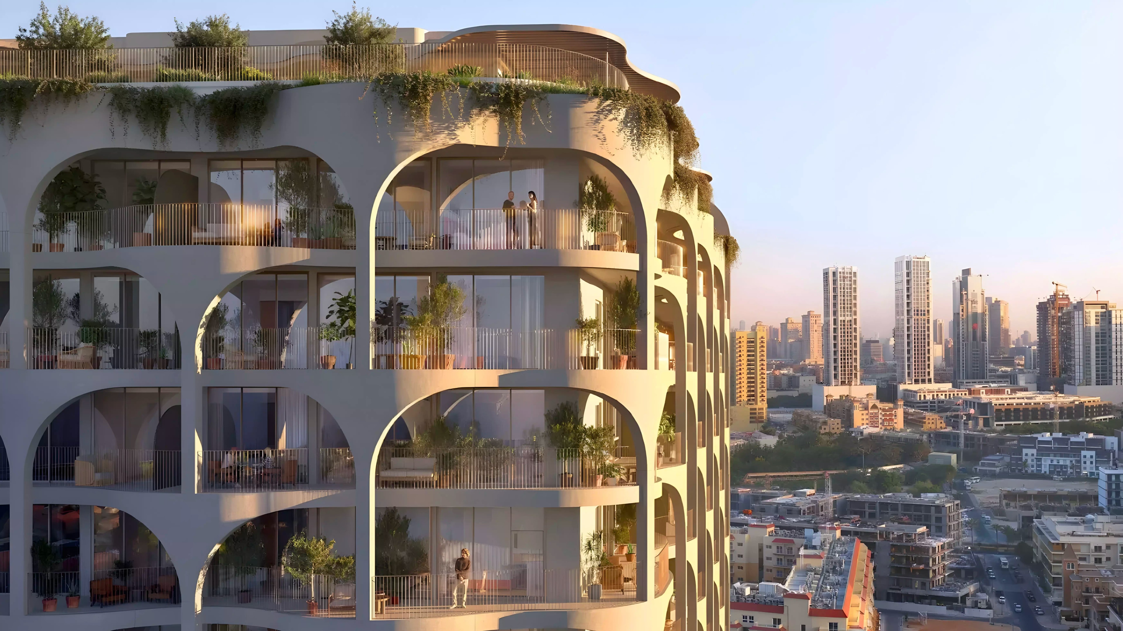 Impressie van The Weave, appartementen van Al Ghurair Development in Jumeirah Village Circle, Dubai