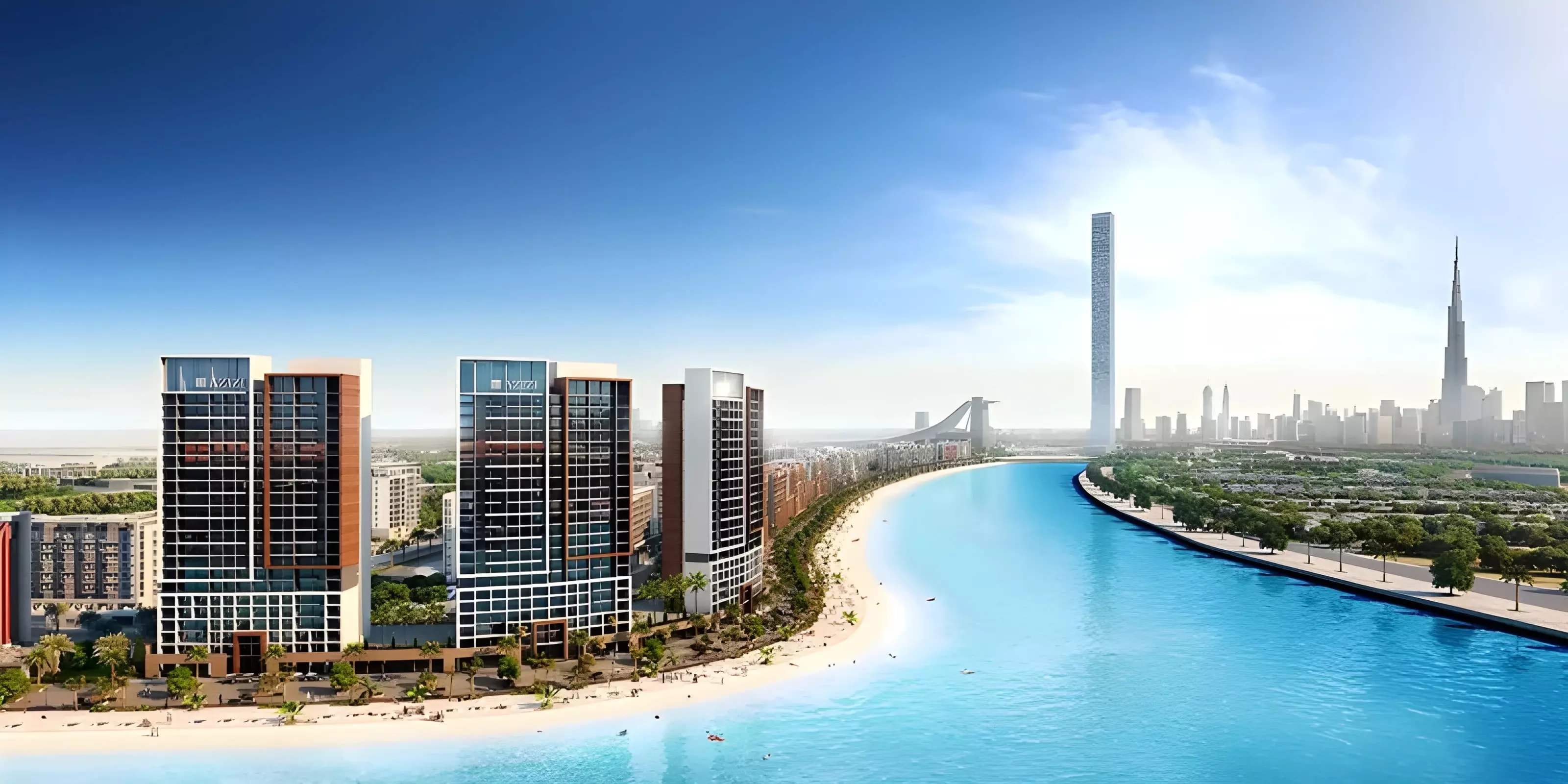 Impressie van Azizi Riviera 55, woningen van Azizi Developments in Meydan, Dubai
