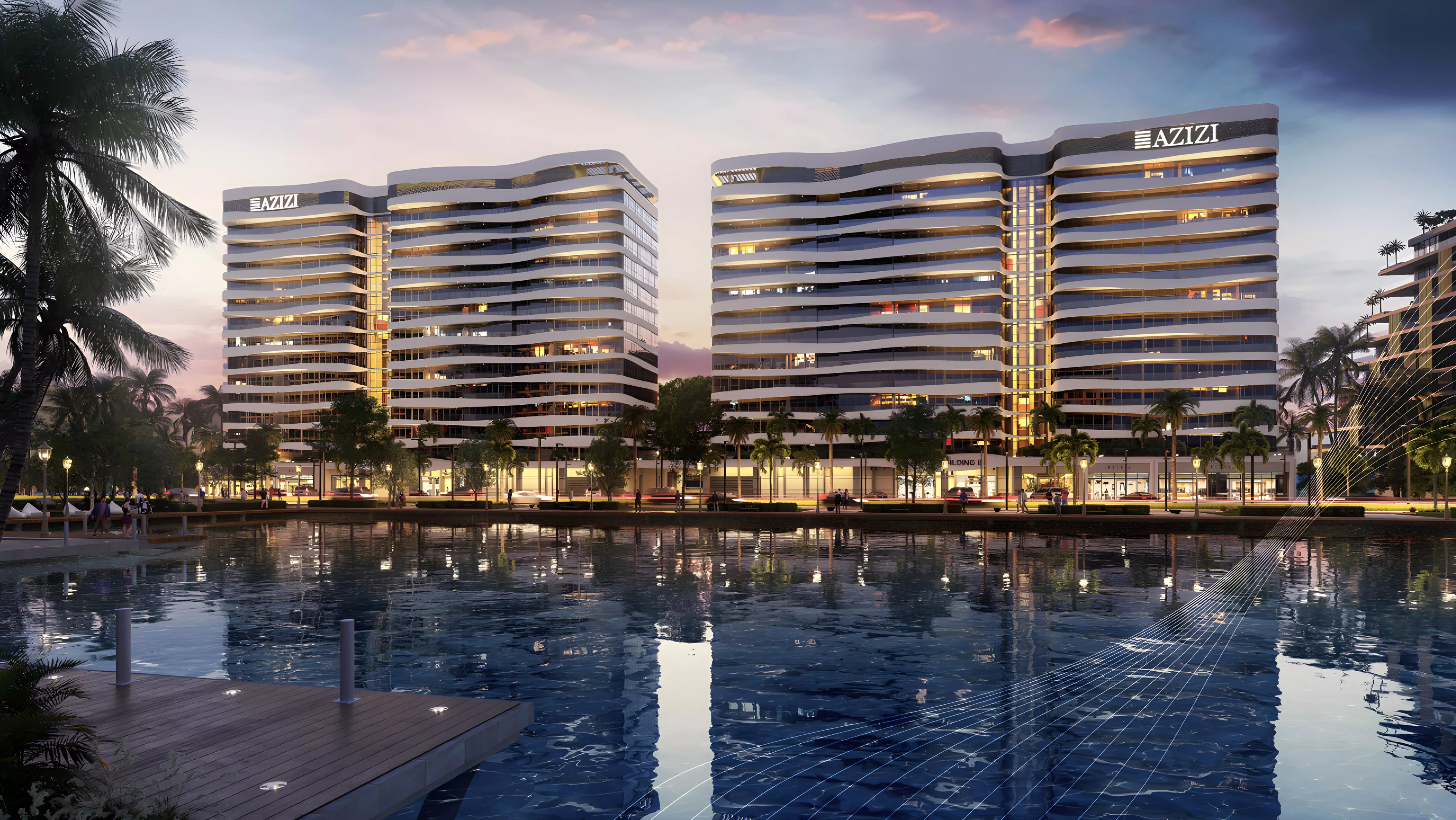 Impressie van Azizi Venice 6, appartementen van Azizi Developments in Dubai South (Dubai World Central), Dubai