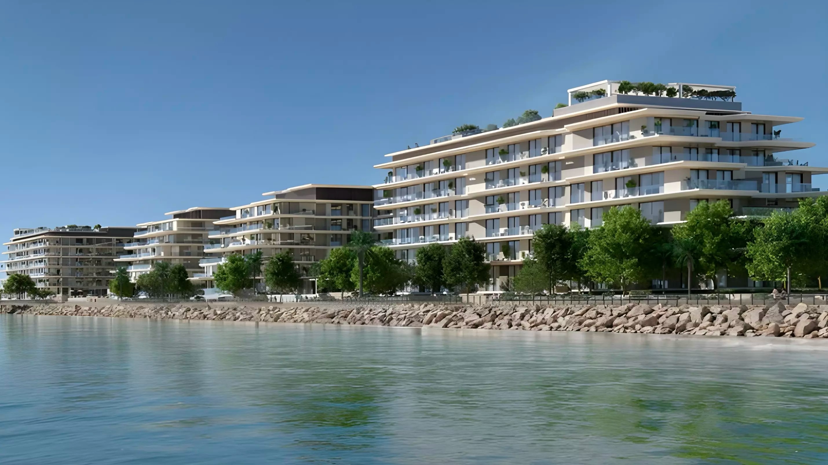 Impressie van Bashayer Residences, woningen van Modon Properties in Al Hudayriat Island, Abu Dhabi