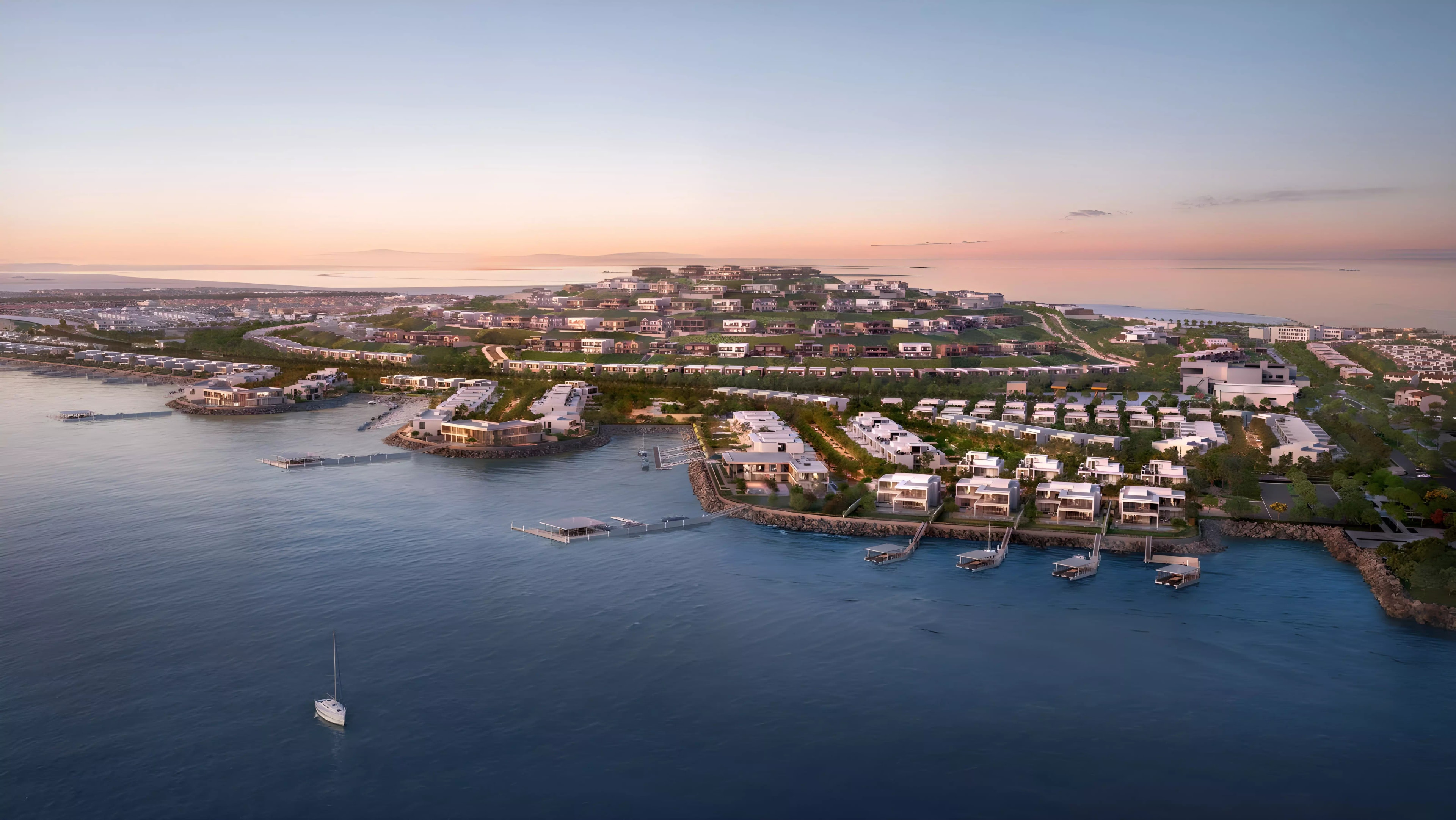 Impressie van Bashayer Villas, villa's van Modon Properties in Al Hudayriat Island, Abu Dhabi