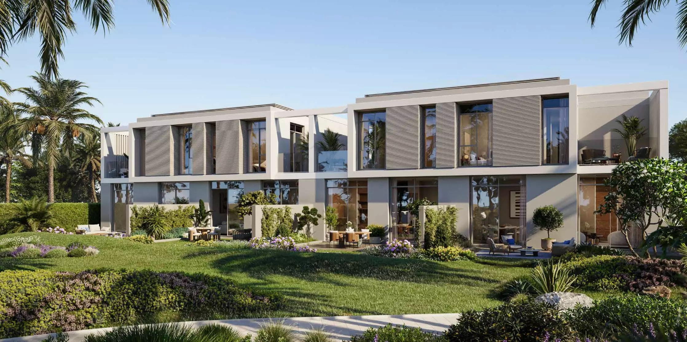 Impressie van Fay Valley, woningen van Taraf Properties in Masdar City, Abu Dhabi