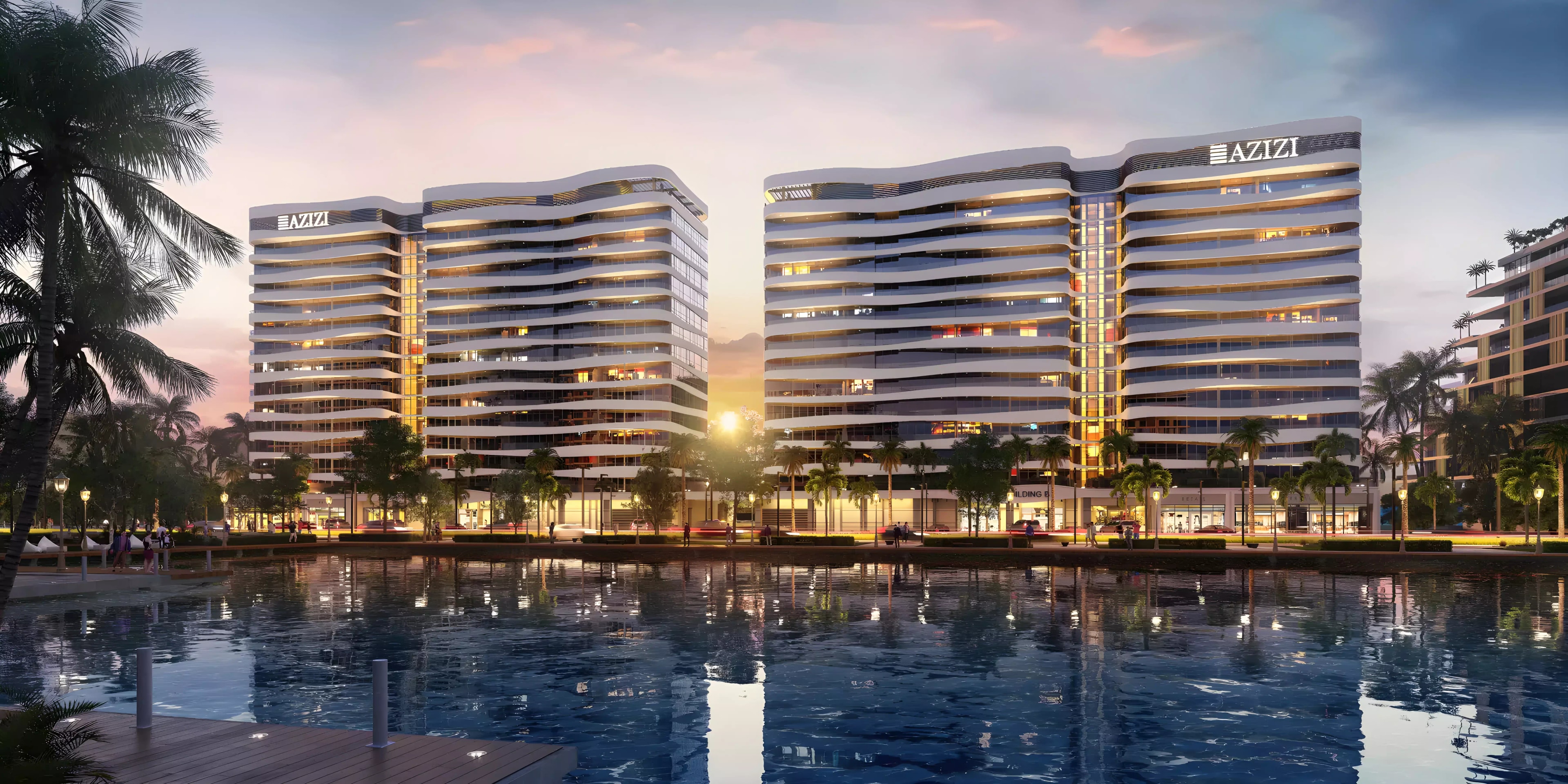 Impressie van Azizi Venice 12, appartementen van Azizi Developments in Dubai South (Dubai World Central), Dubai