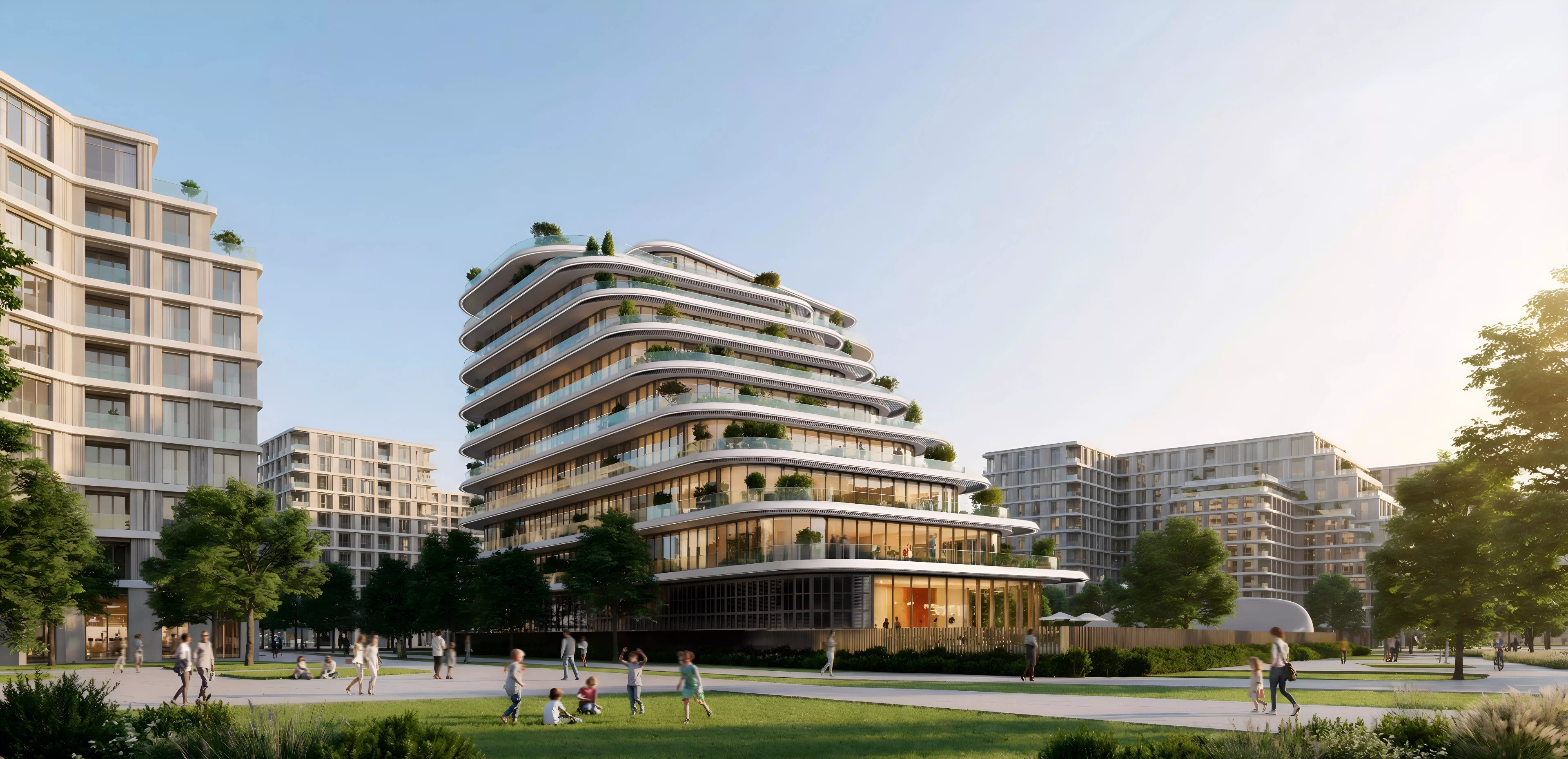Impressie van Novayas, woningen van Nord Development in Yas Island, Abu Dhabi