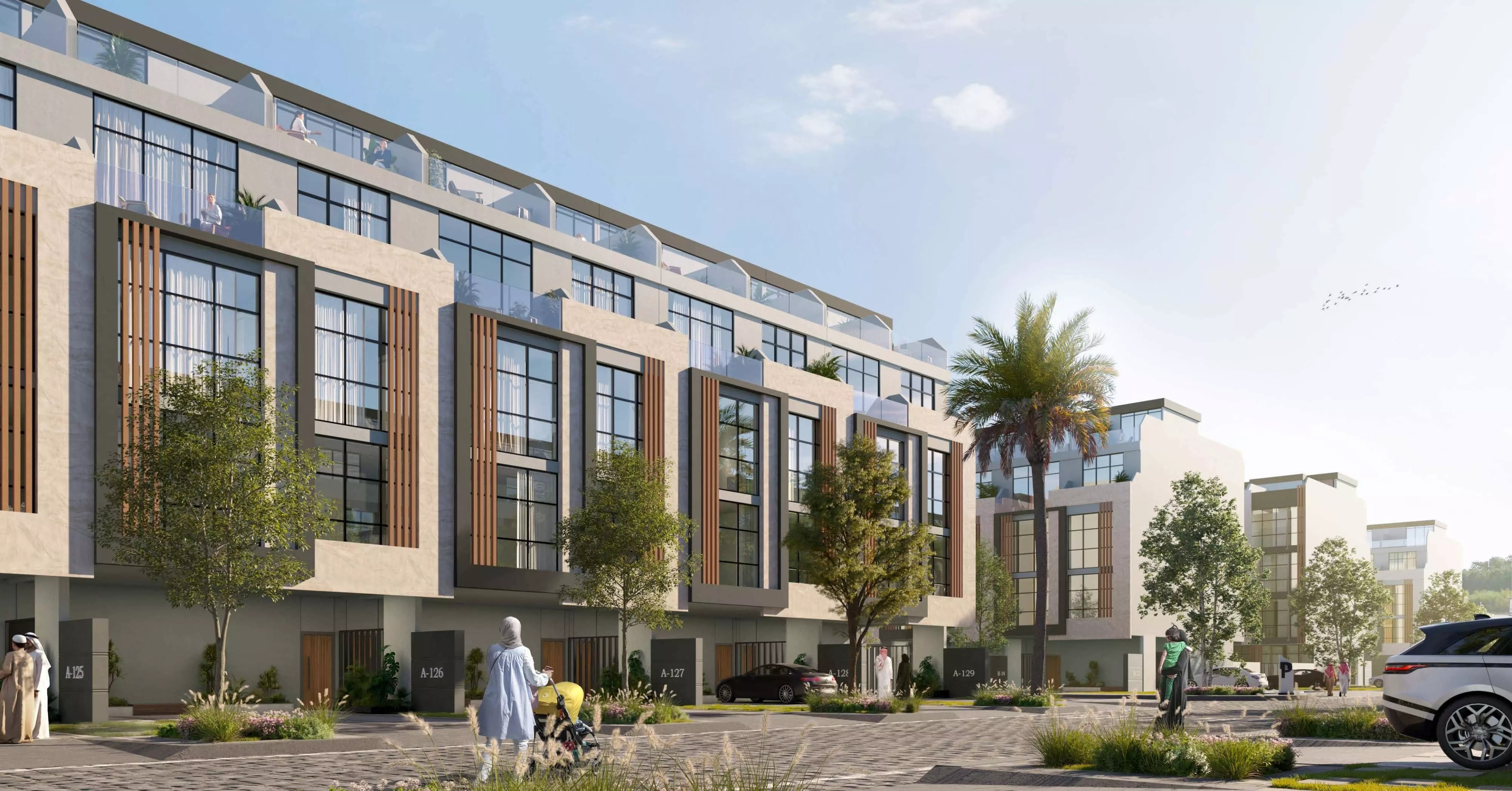 Impressie van Reportage Village Khalifa City, townhouses van Reportage Real Estate in Khalifa City, Abu Dhabi