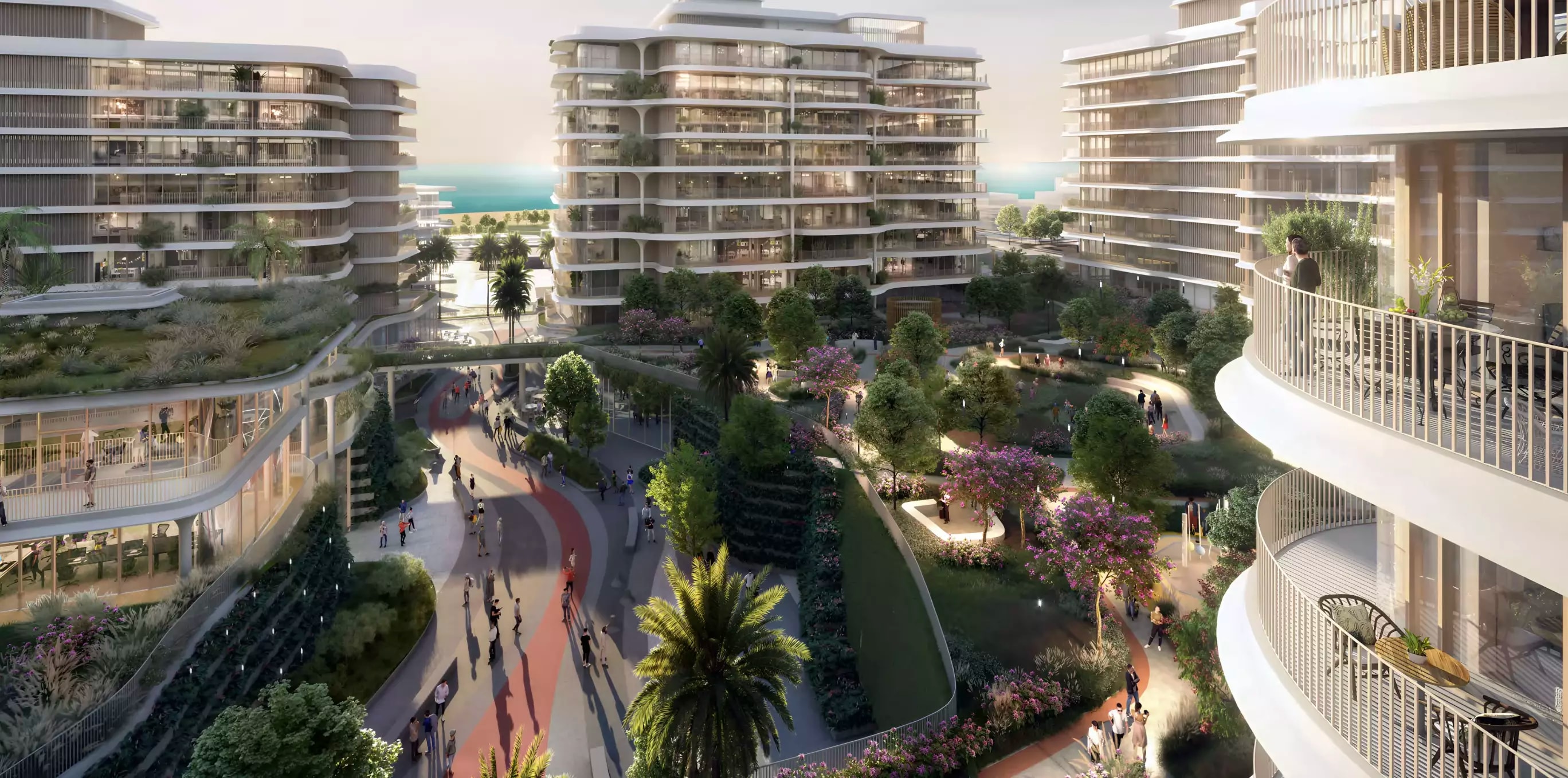 Impressie van Mamsha Gardens B, woningen van Aldar Properties in Saadiyat Island, Abu Dhabi