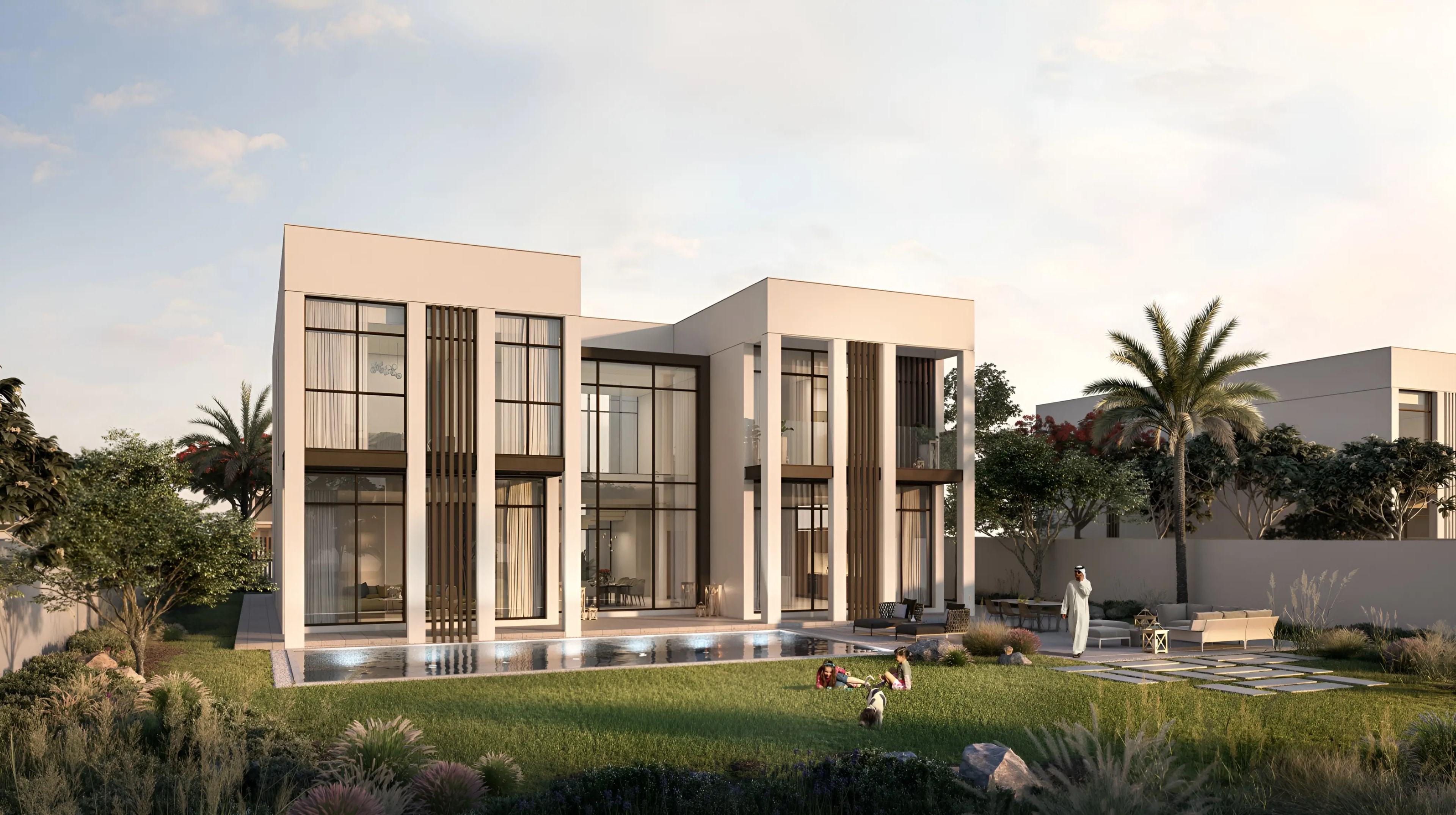 Impressie van Nad Al Dhabi North, villa's van Jubail Investment in Al Jubail Island, Abu Dhabi