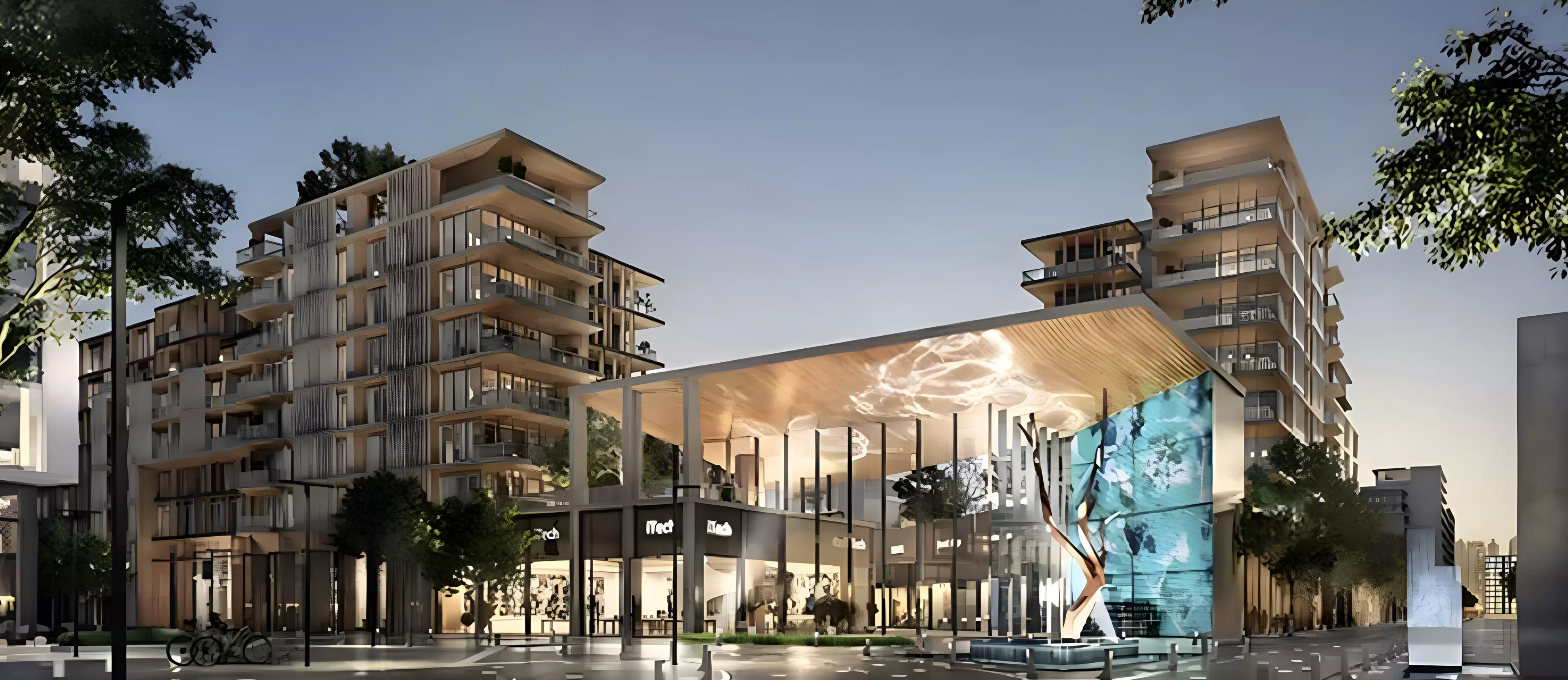 Impressie van The Grove - Heart, appartementen van Aldar Properties in Saadiyat Island, Abu Dhabi