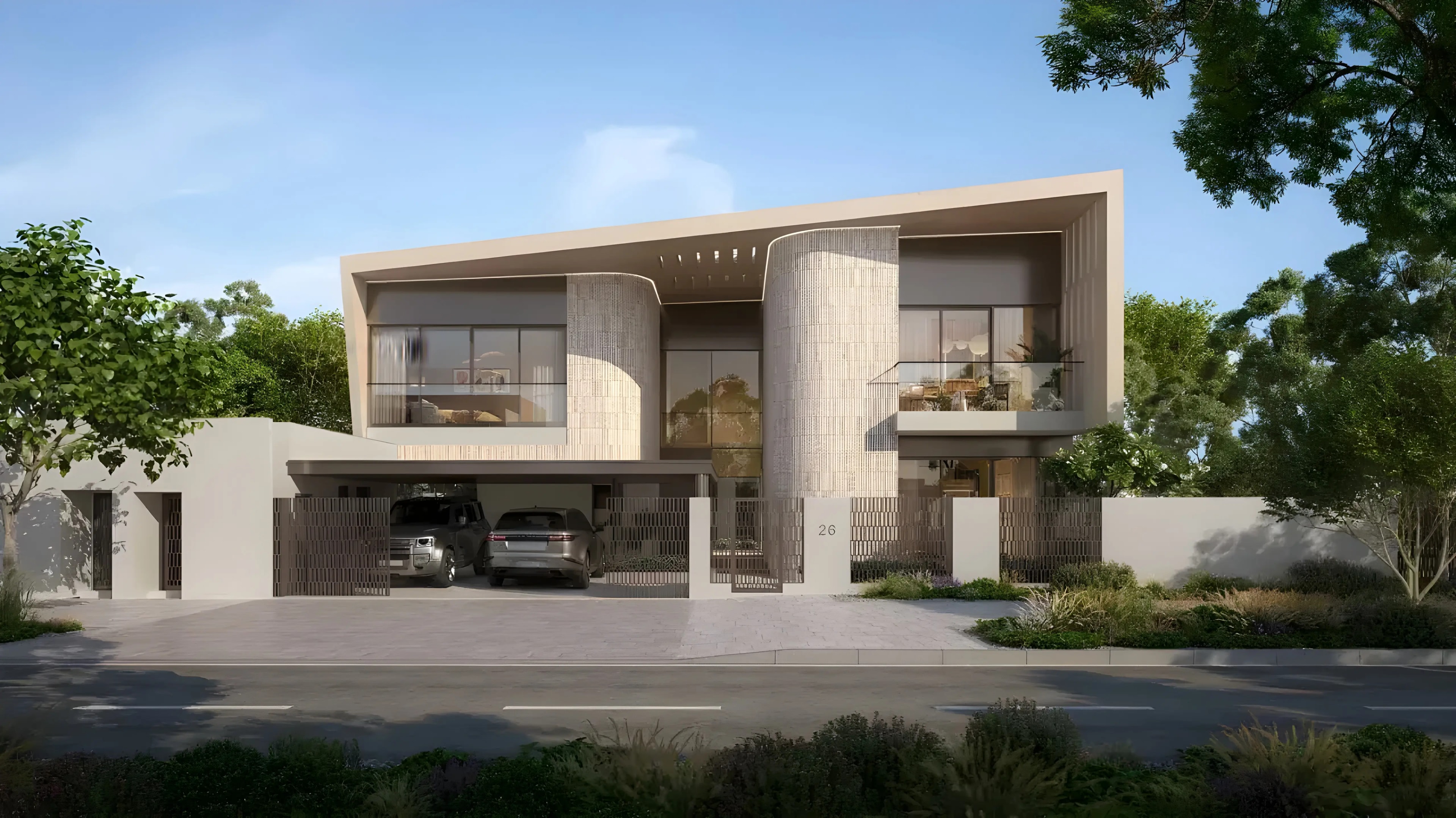 Impressie van Talay Beach, villa's van Aldar Properties in Saadiyat Island, Abu Dhabi