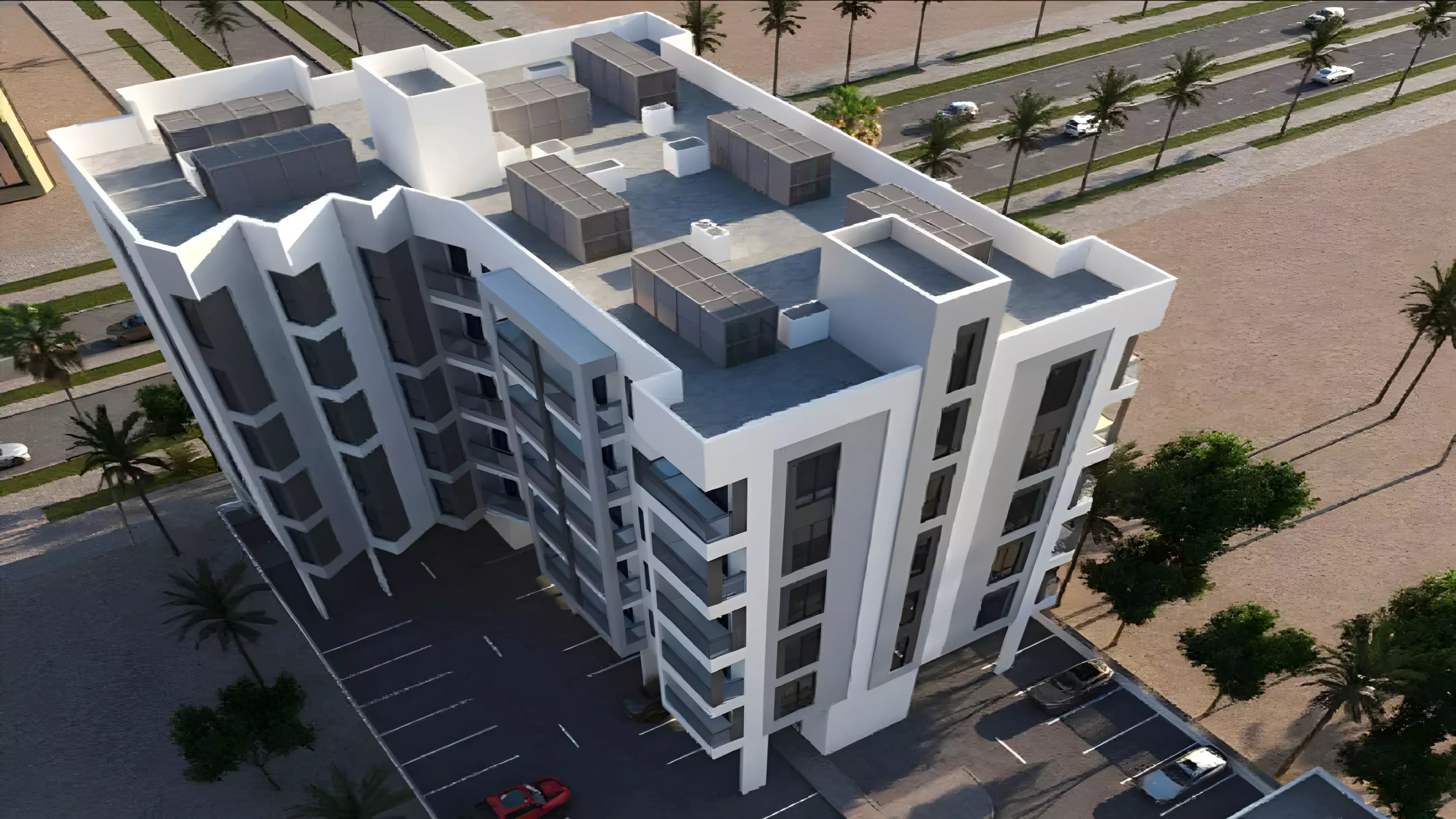 Impressie van Al Reeman View, appartementen van Mainzer Art Development in Al Shamkha, Abu Dhabi