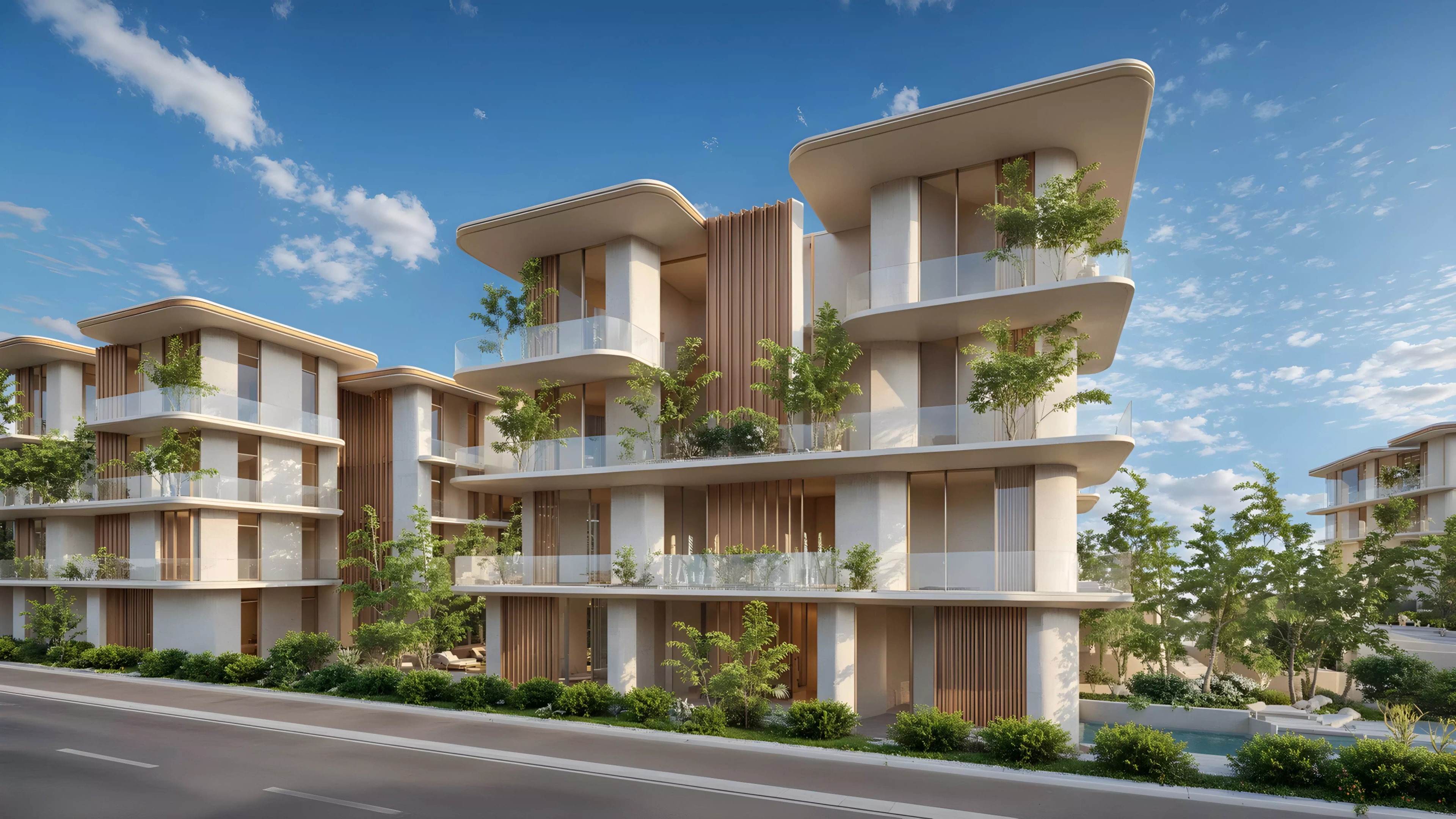 Impressie van Manchester City Residences, woningen van Ohana Real Estate Development in Yas Island, Abu Dhabi