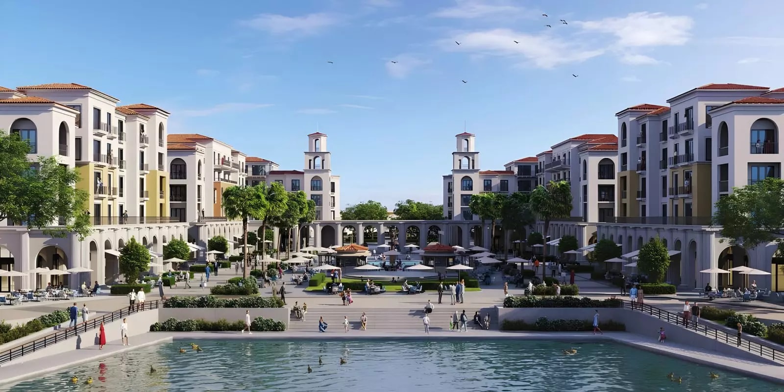 Impressie van Casares, townhouses van Bloom Properties in Khalifa City, Abu Dhabi