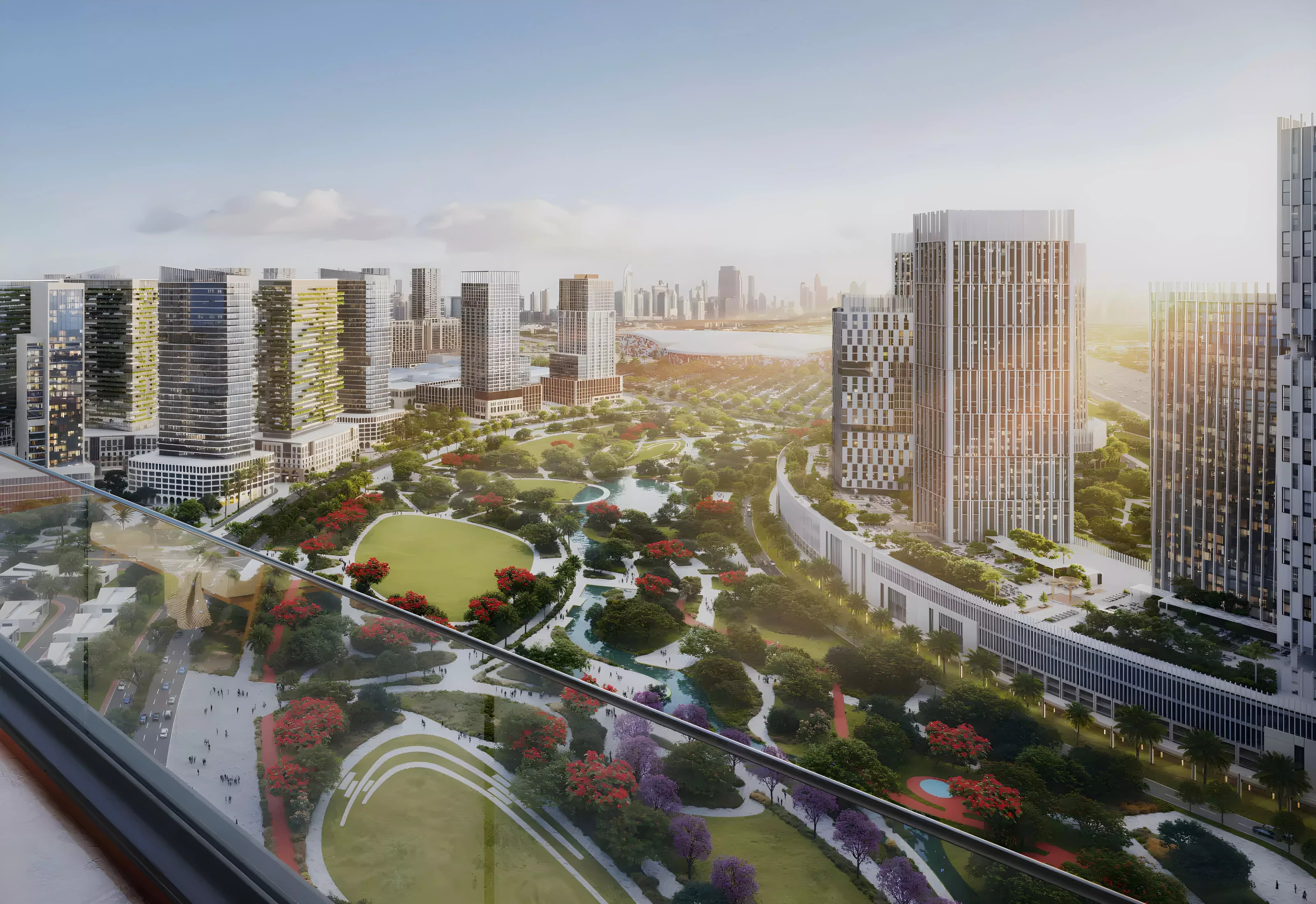 Impressie van Azizi Milan 28, appartementen van Azizi Developments in City of Arabia, Dubai
