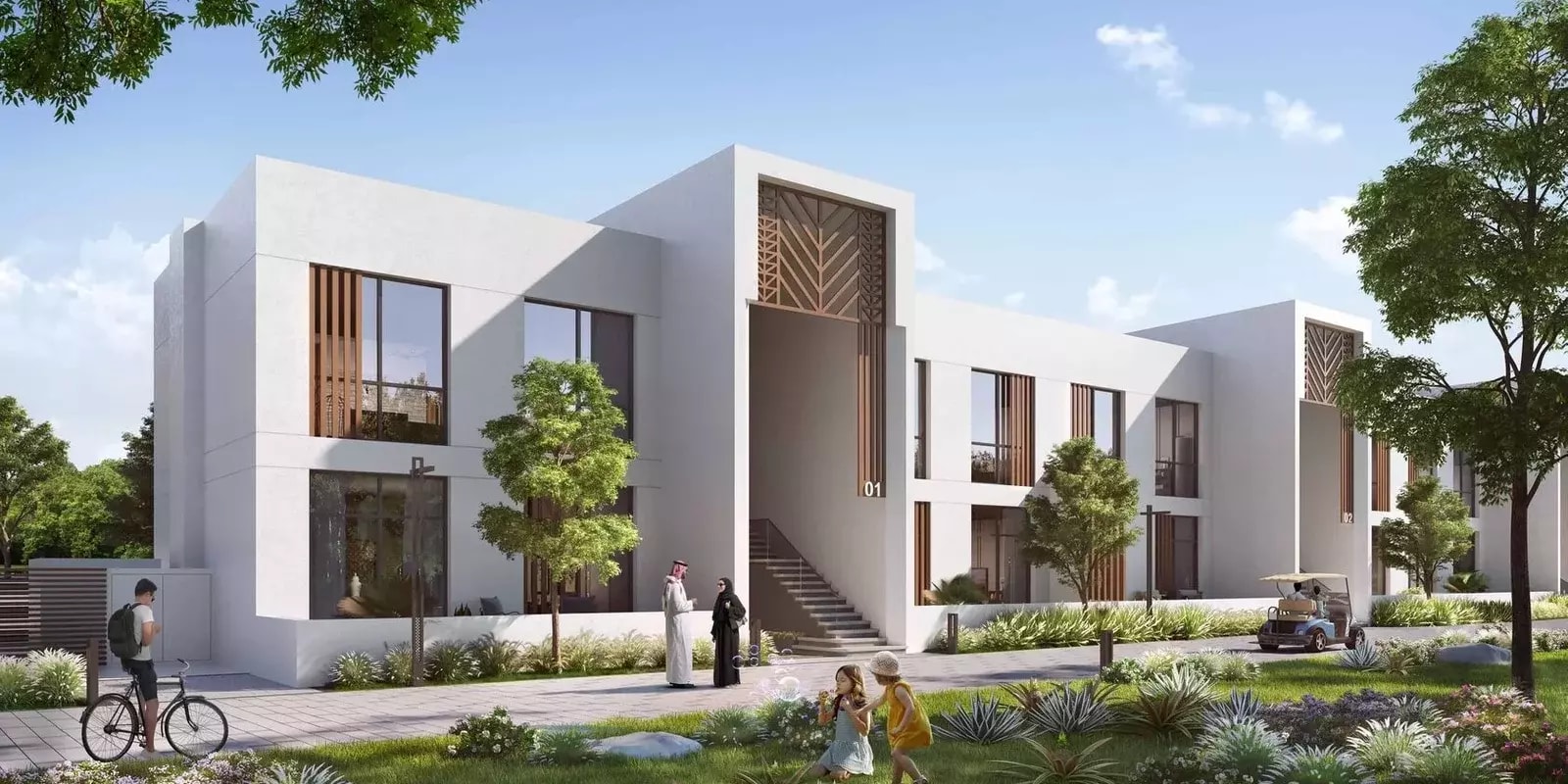 Impressie van The Sustainable City Yas Island, woningen van Aldar Properties in Yas Island, Abu Dhabi