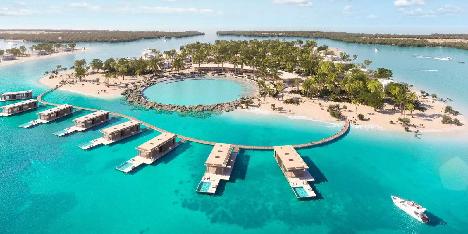 Impressie van Ramhan Island, woningen van Eagle Hills in Abu Dhabi
