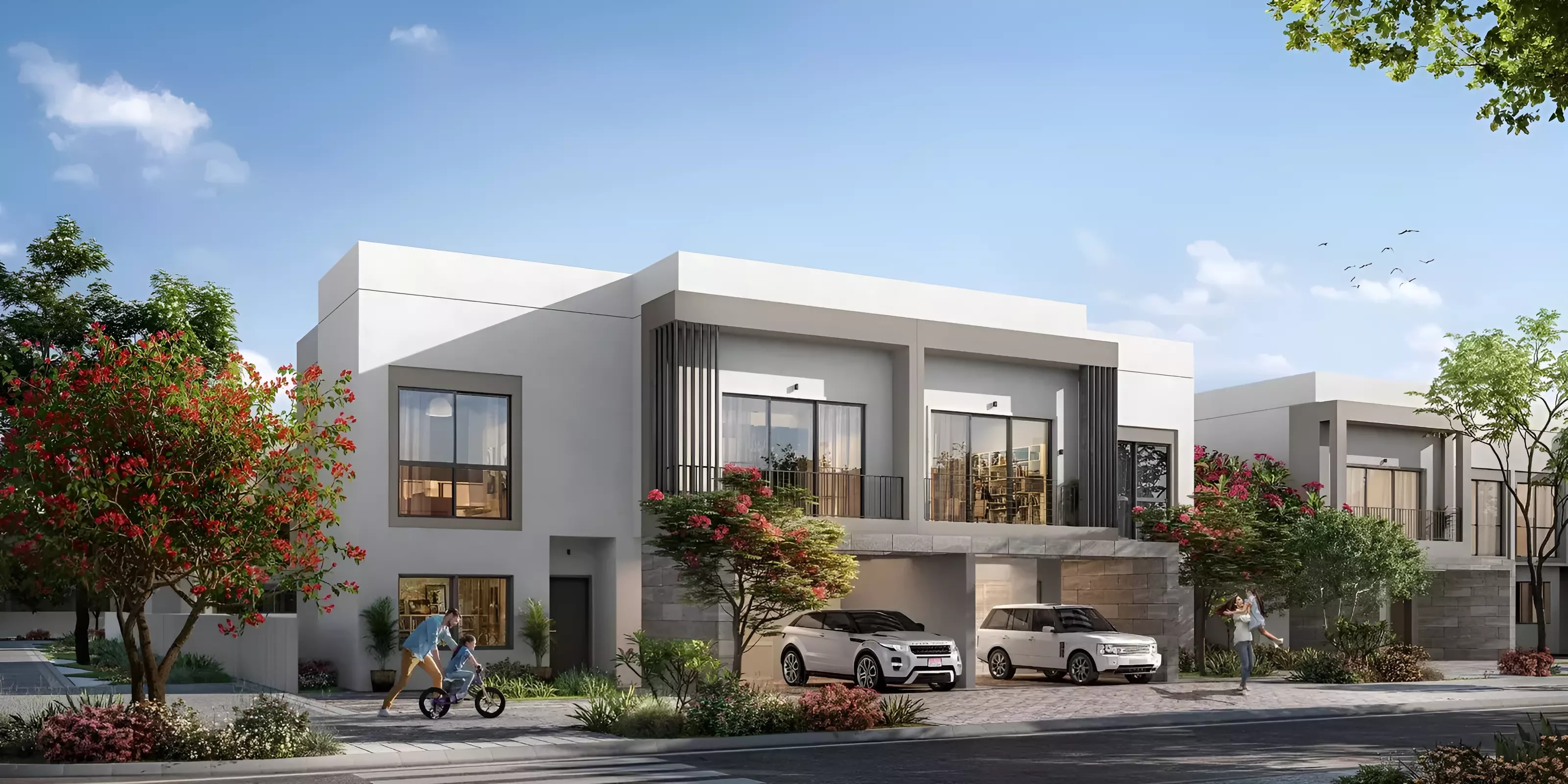 Impressie van The Dahlias, woningen van Aldar Properties in Yas Island, Abu Dhabi