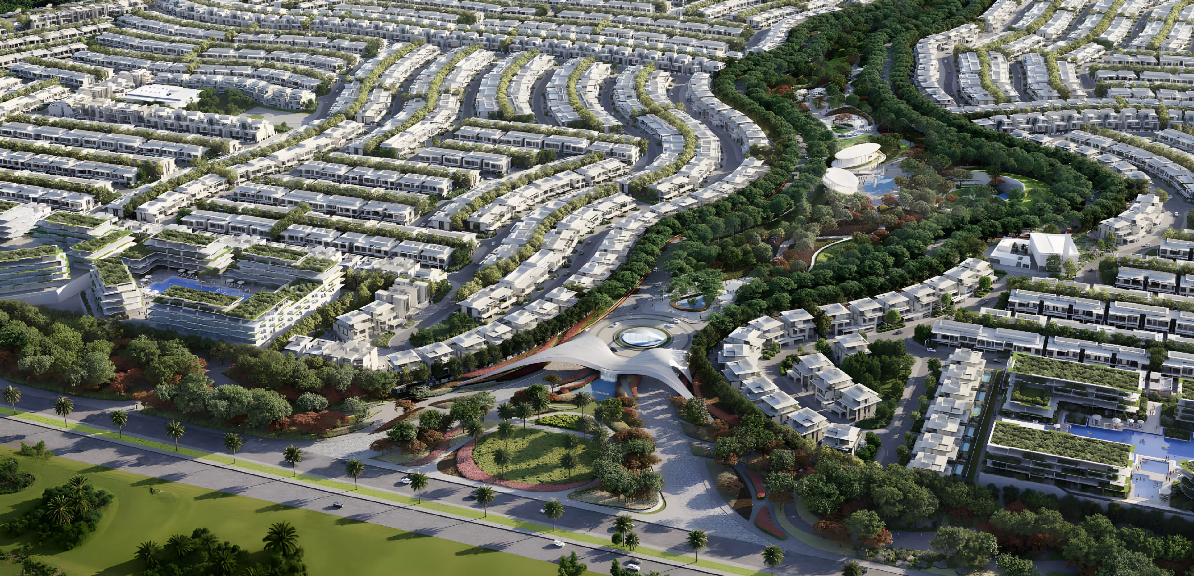 Impressie van Azizi Florence, woningen van Azizi Developments in Sharjah, Sharjah