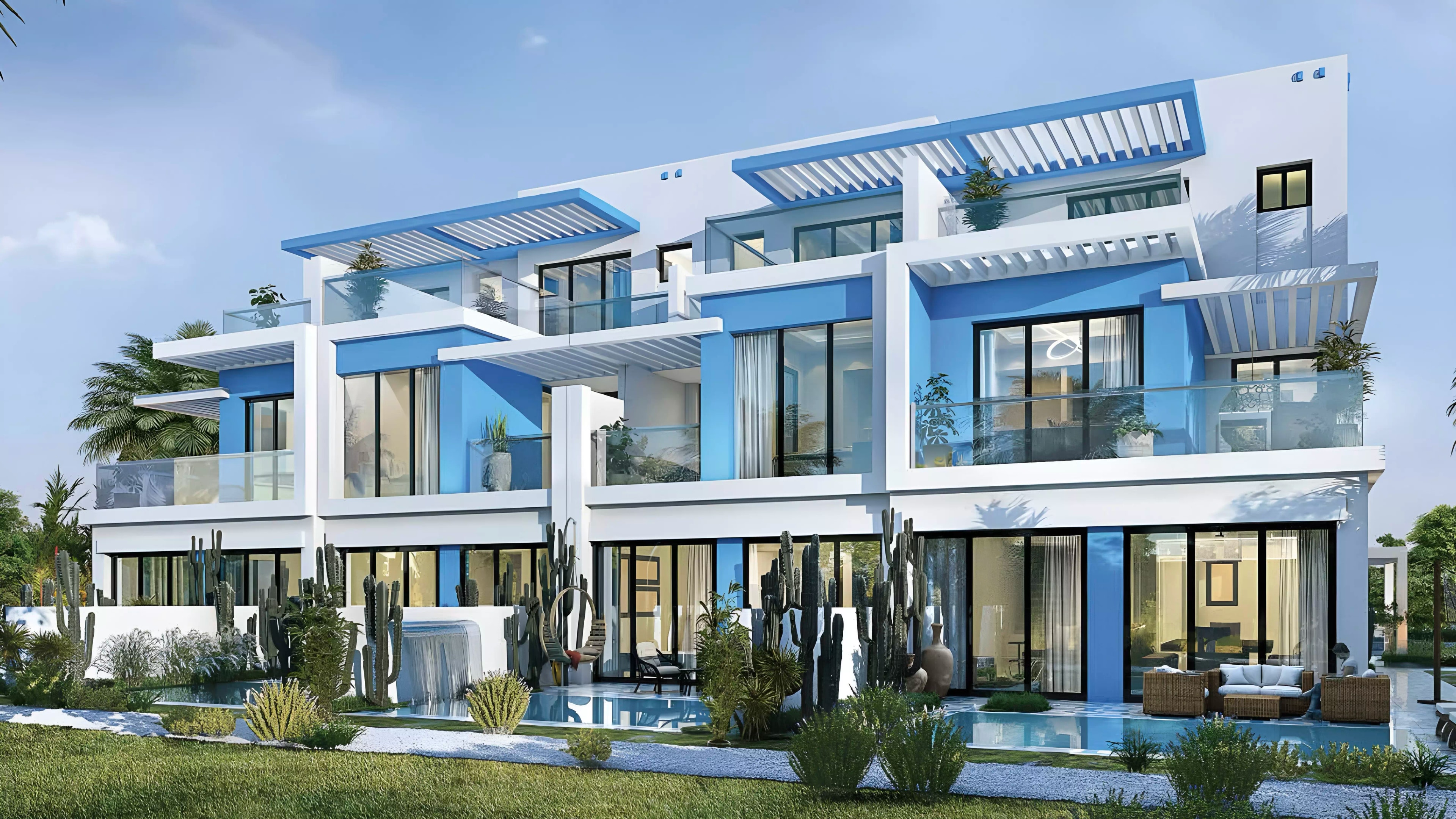Impressie van Santorini Phase 3 Damac Lagoons, woningen van Damac Properties in Damac Lagoons, Dubai