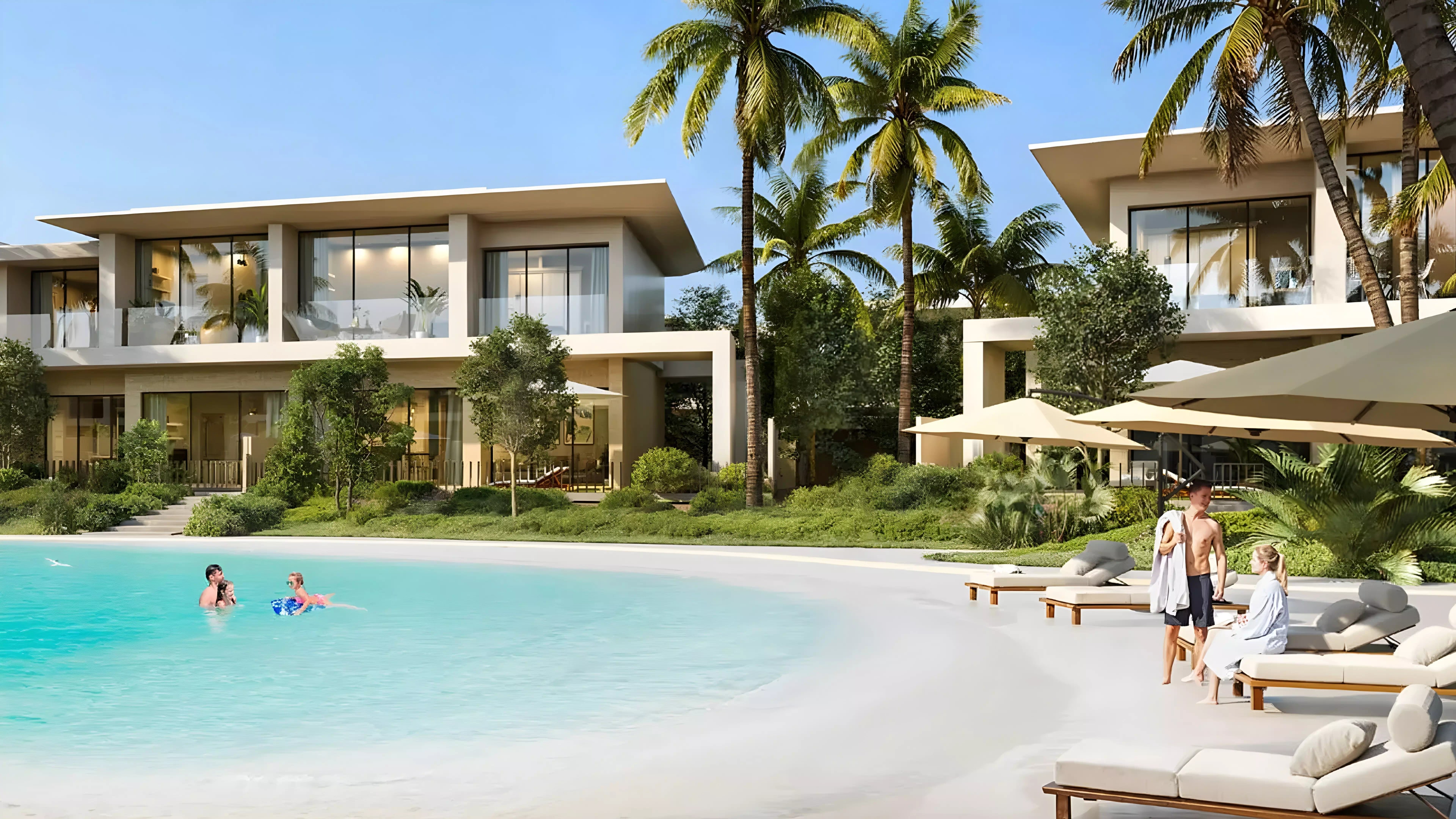 Impressie van The View Island, woningen van Ajmal Makan in Sharjah Waterfront City, Sharjah