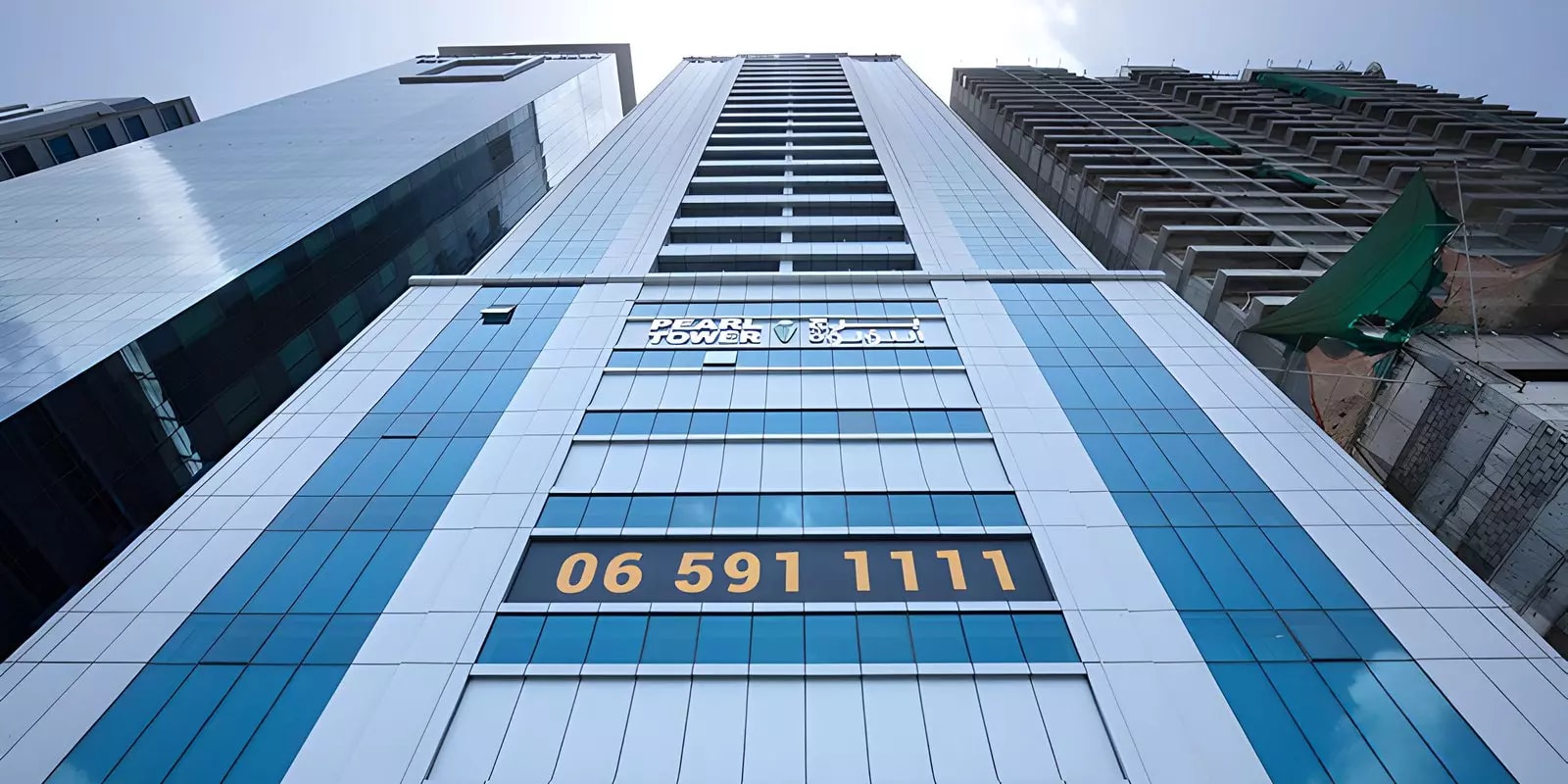Impressie van Pearl Tower, appartementen van Al Thuriah in Al Khan, Sharjah