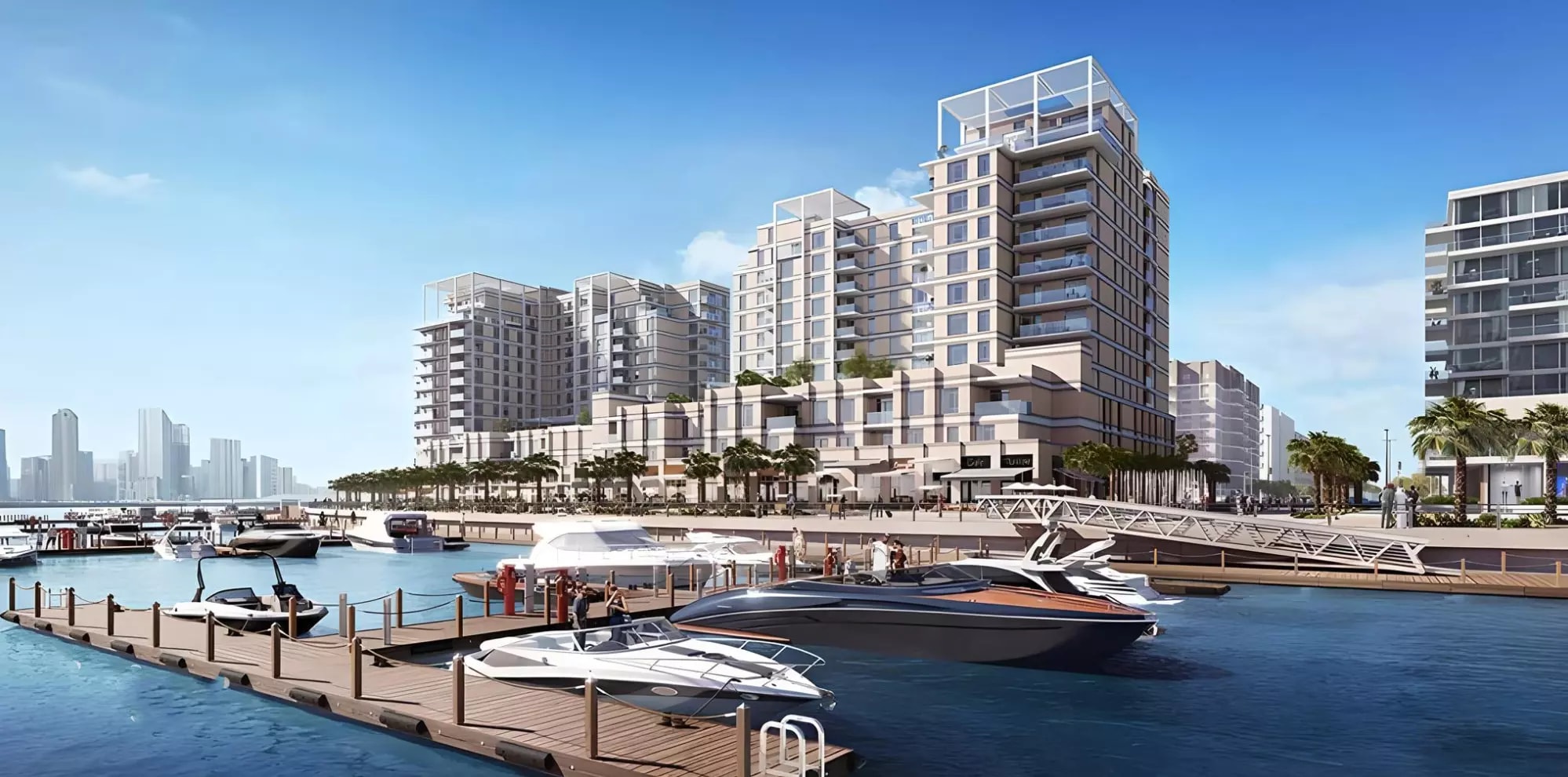 Impressie van Crystal Residences, woningen van Eagle Hills in Al Khan, Sharjah