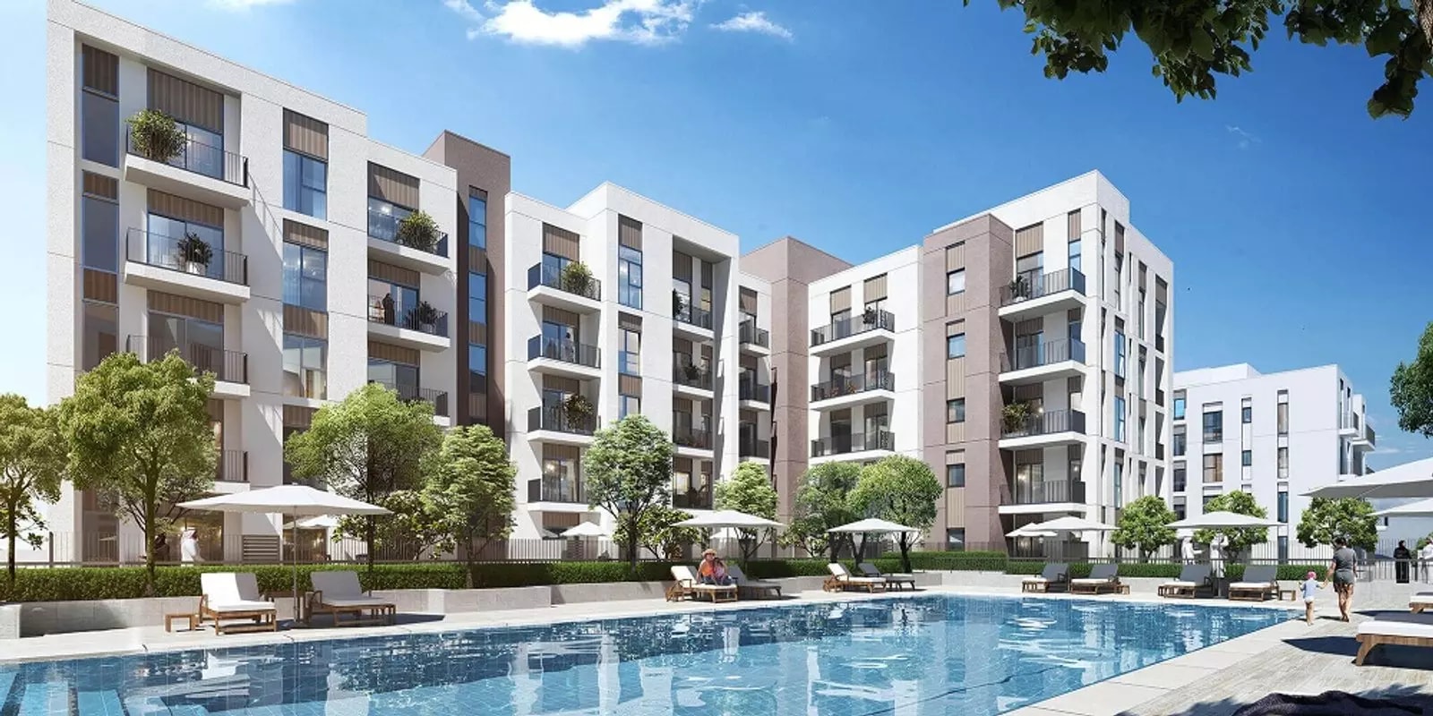 Impressie van Nada Residences, appartementen van Eagle Hills in Al Khan, Sharjah