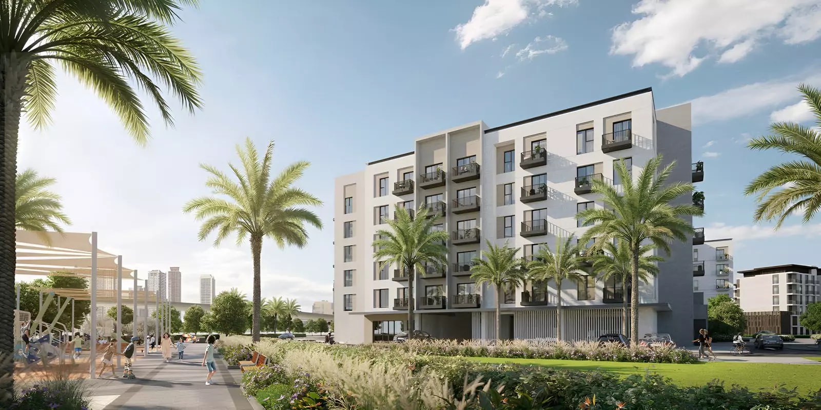 Impressie van Mesk Residences, appartementen van Eagle Hills in Al Khan, Sharjah