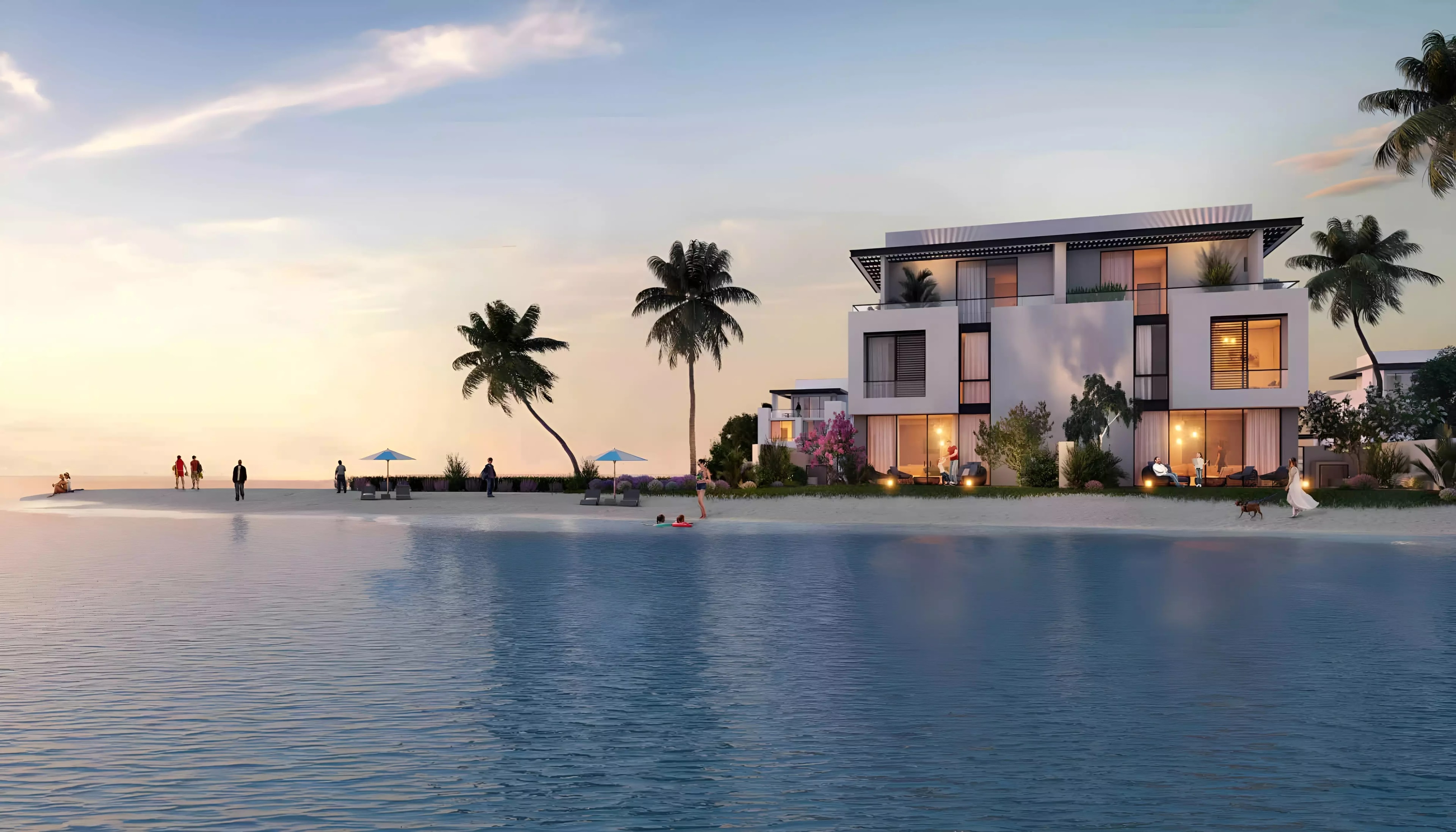 Impressie van Sun Island, villa's van Ajmal Makan in Sharjah Waterfront City, Sharjah