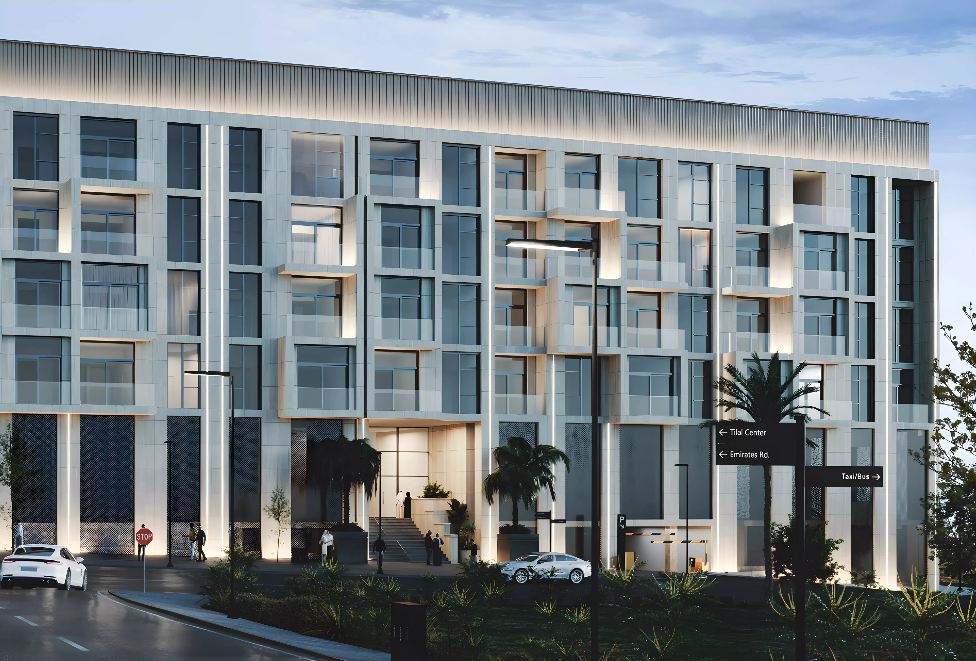 Impressie van Hawa Residence, appartementen van Al Marwan Group in Tilal City, Sharjah