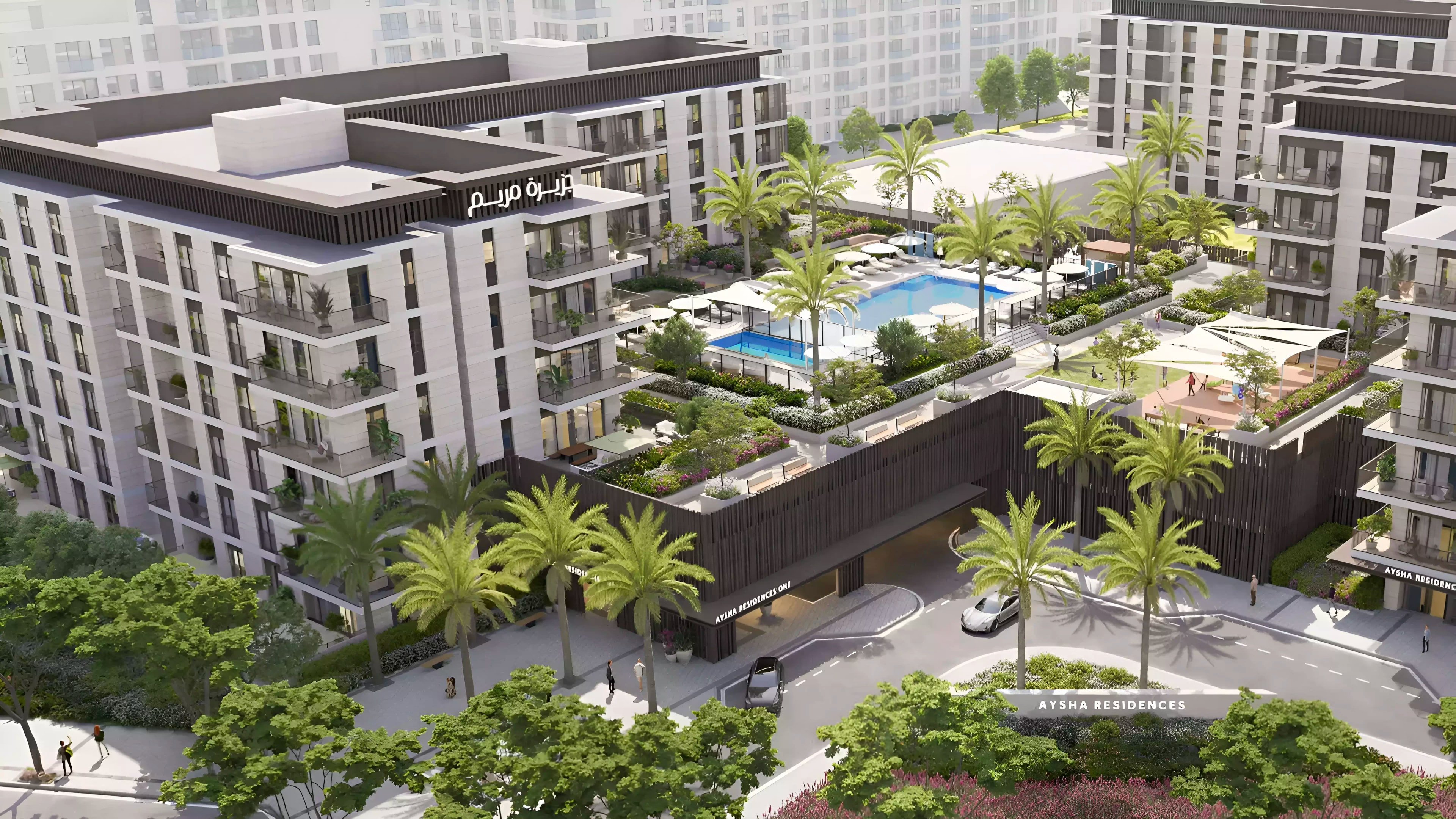 Impressie van Aysha Residences Phase 2 By Eagle Hills, appartementen van Eagle Hills in Al Khan, Sharjah