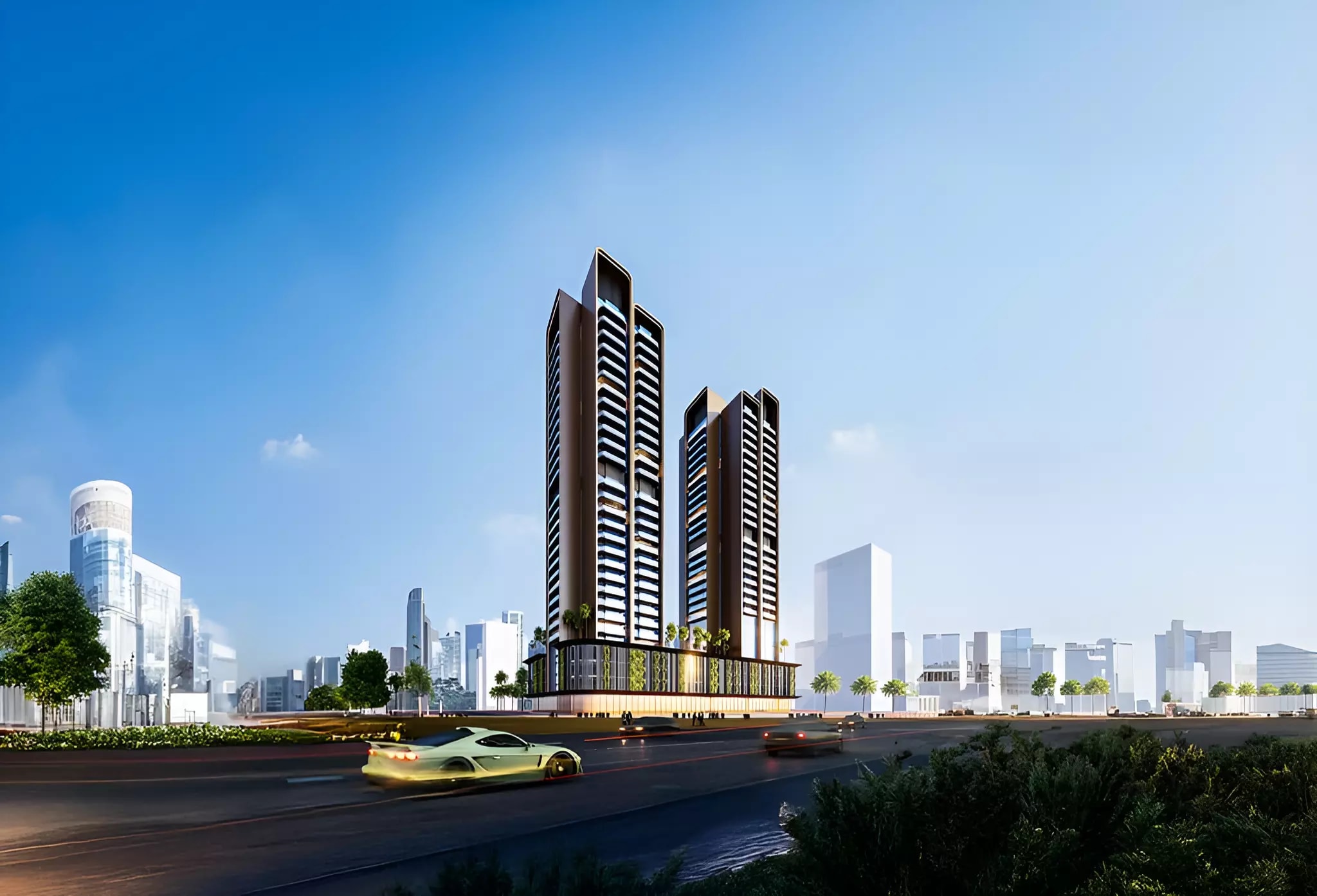 Impressie van Guzel Tower By Tiger Group, appartementen van Tiger Group in Jumeirah Village Triangle, Dubai