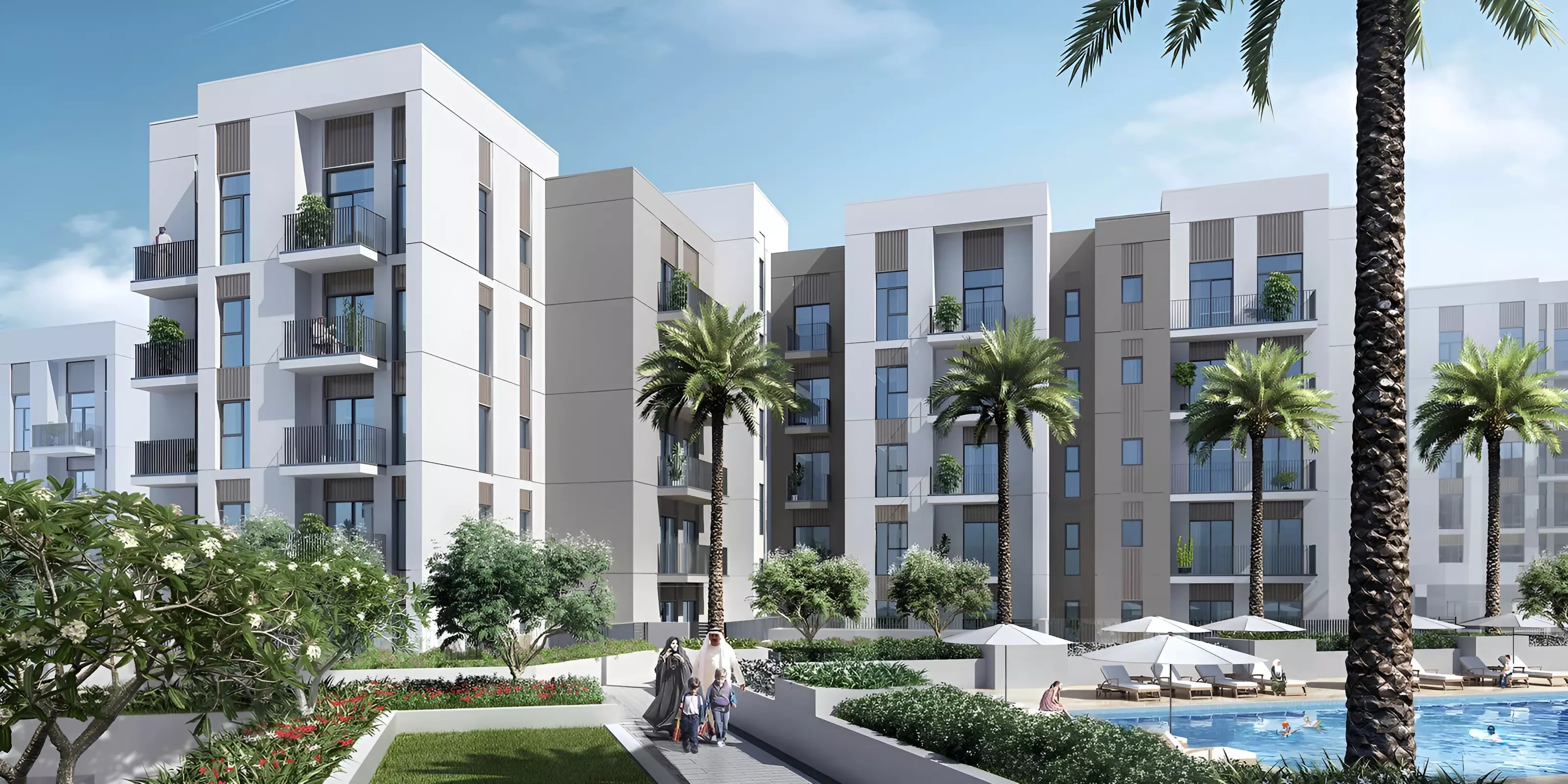 Impressie van Sahab Residences, appartementen van Eagle Hills in Al Khan, Sharjah