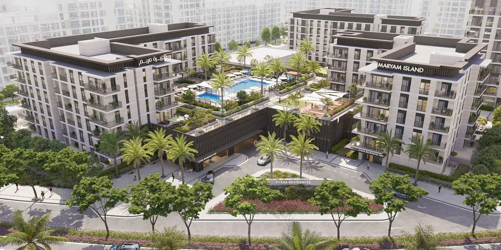 Impressie van Aysha Residences By Eagle Hills, appartementen van Eagle Hills in Al Khan, Sharjah