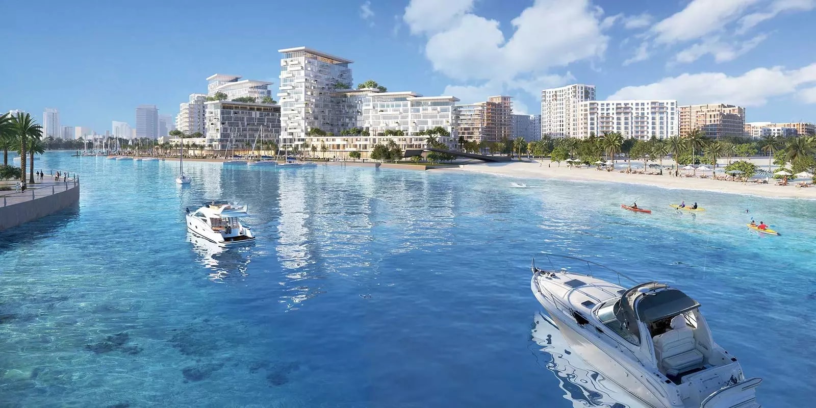 Impressie van Rimal Residences, appartementen van Eagle Hills in Al Khan, Sharjah