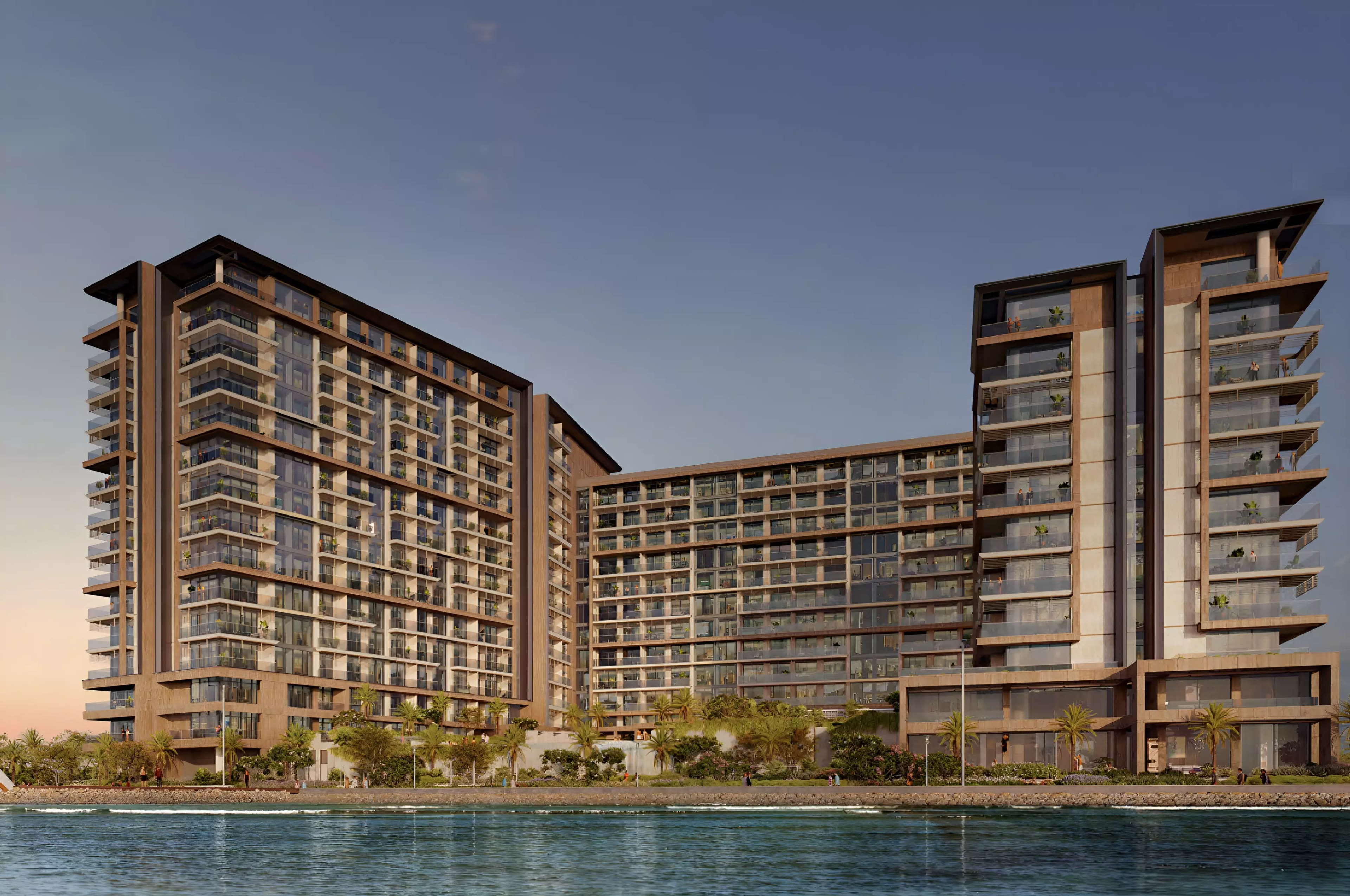 Impressie van Playa Del Sol, woningen van Ellington in Al Marjan Island, Ras Al Khaimah