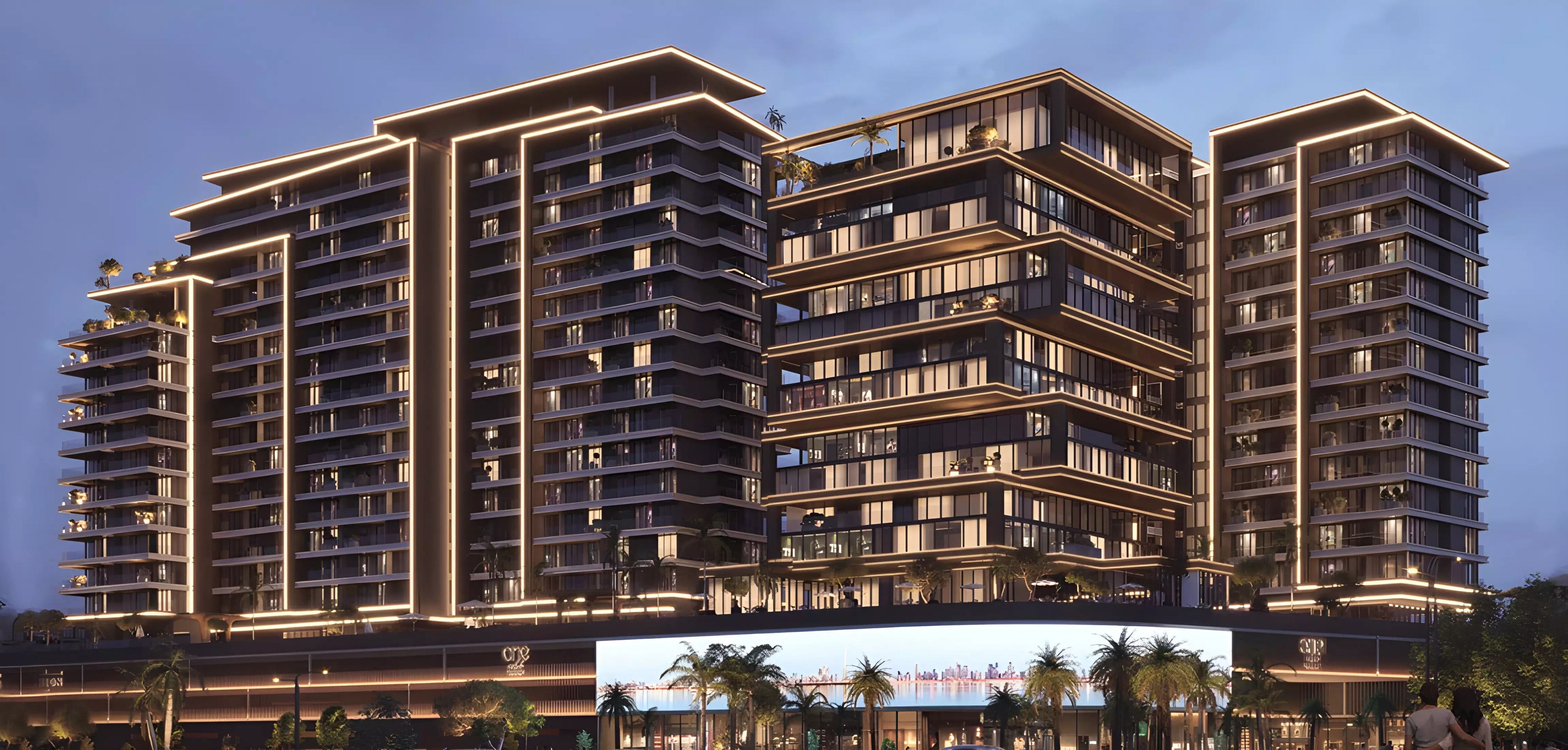 Impressie van One Central, appartementen van Pantheon Development in RAK Central, Ras Al Khaimah
