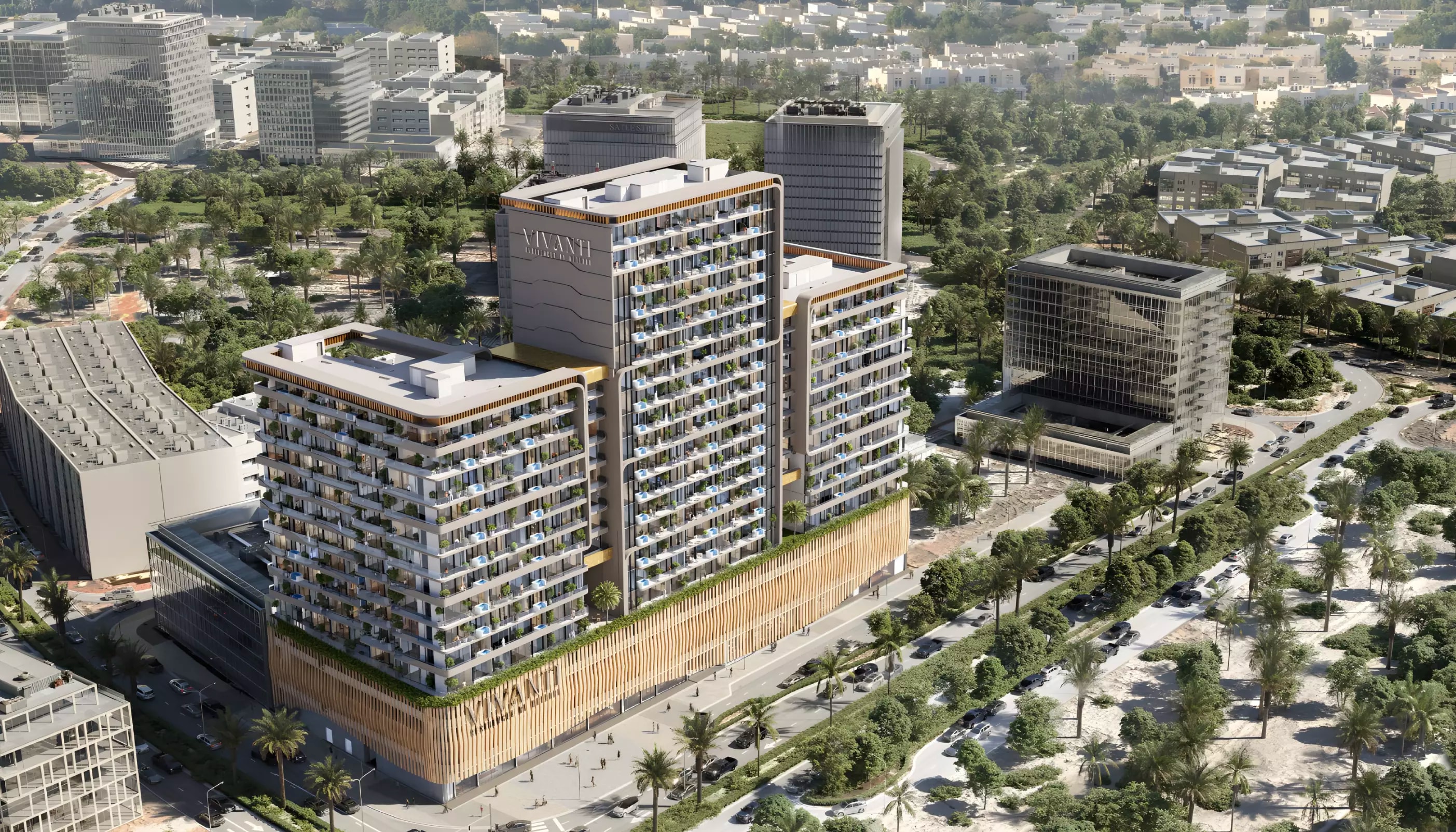 Impressie van Vivanti Residences, appartementen van Meteora Developers in Jumeirah Village Circle, Dubai