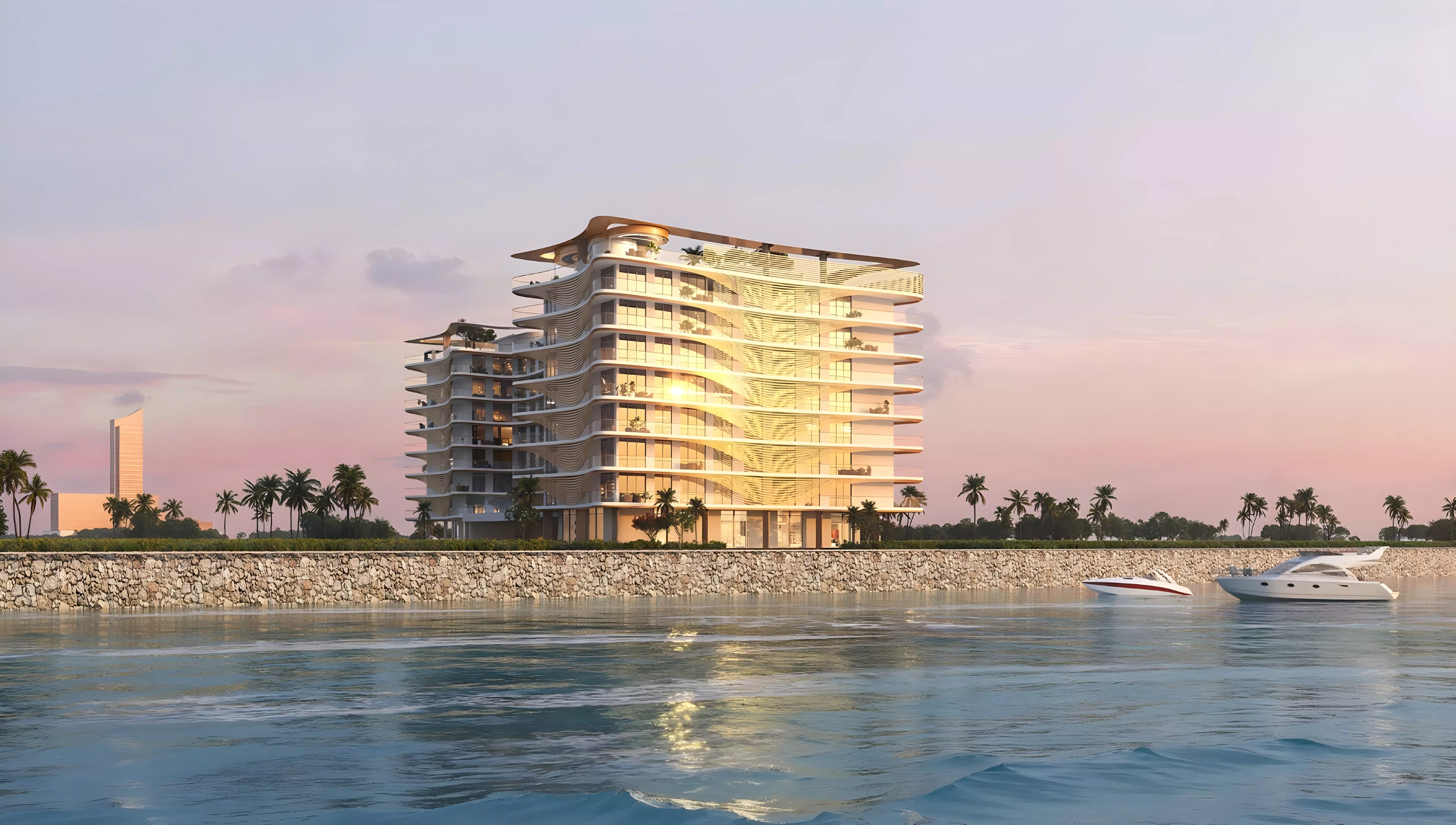 Impressie van Jacob & Co Residences, appartementen van Mantra Developments in Al Marjan Island, Ras Al Khaimah
