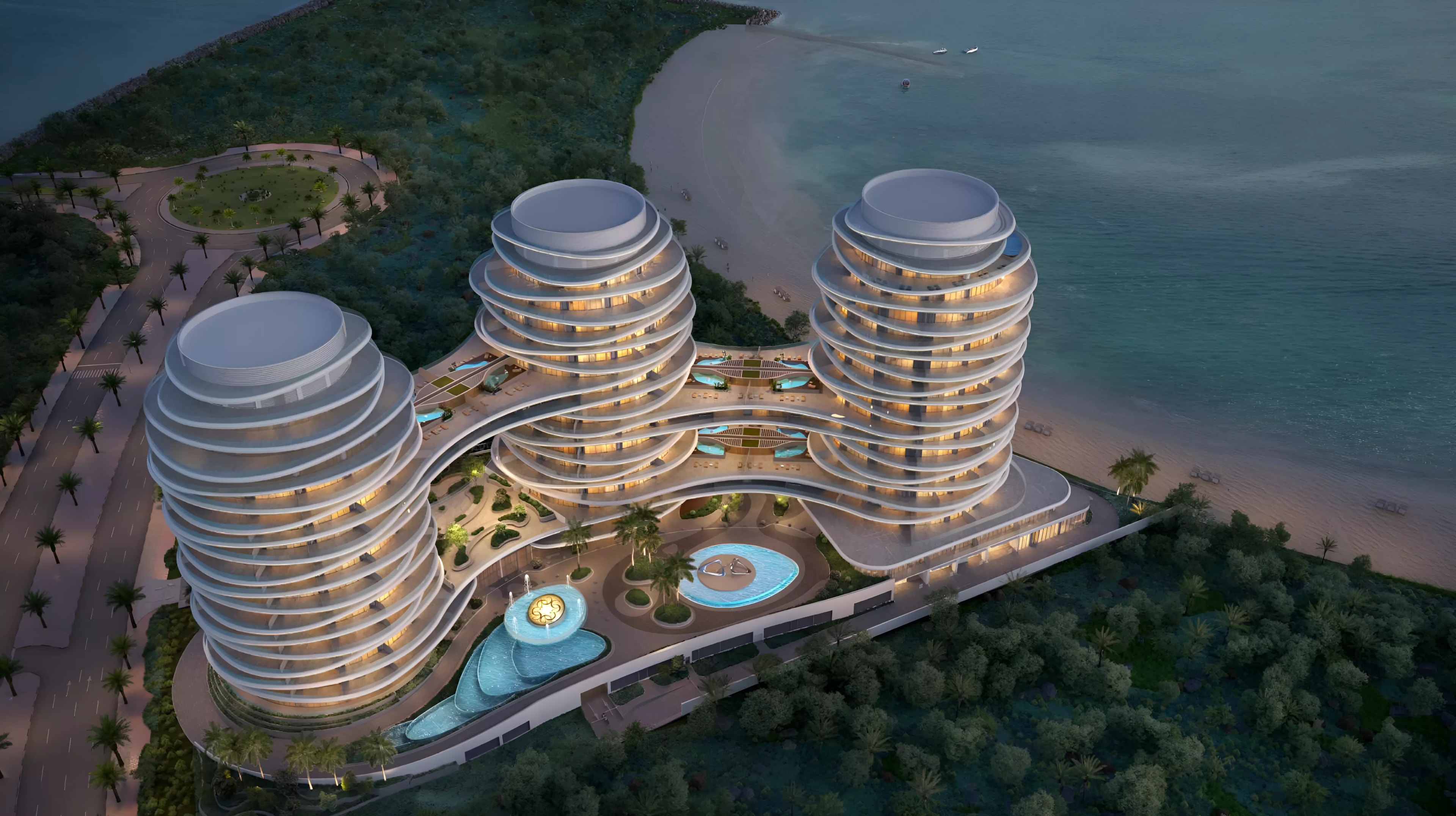 Impressie van La Mer By Elie Saab, appartementen van ARTE Developments in Al Marjan Island, Ras Al Khaimah