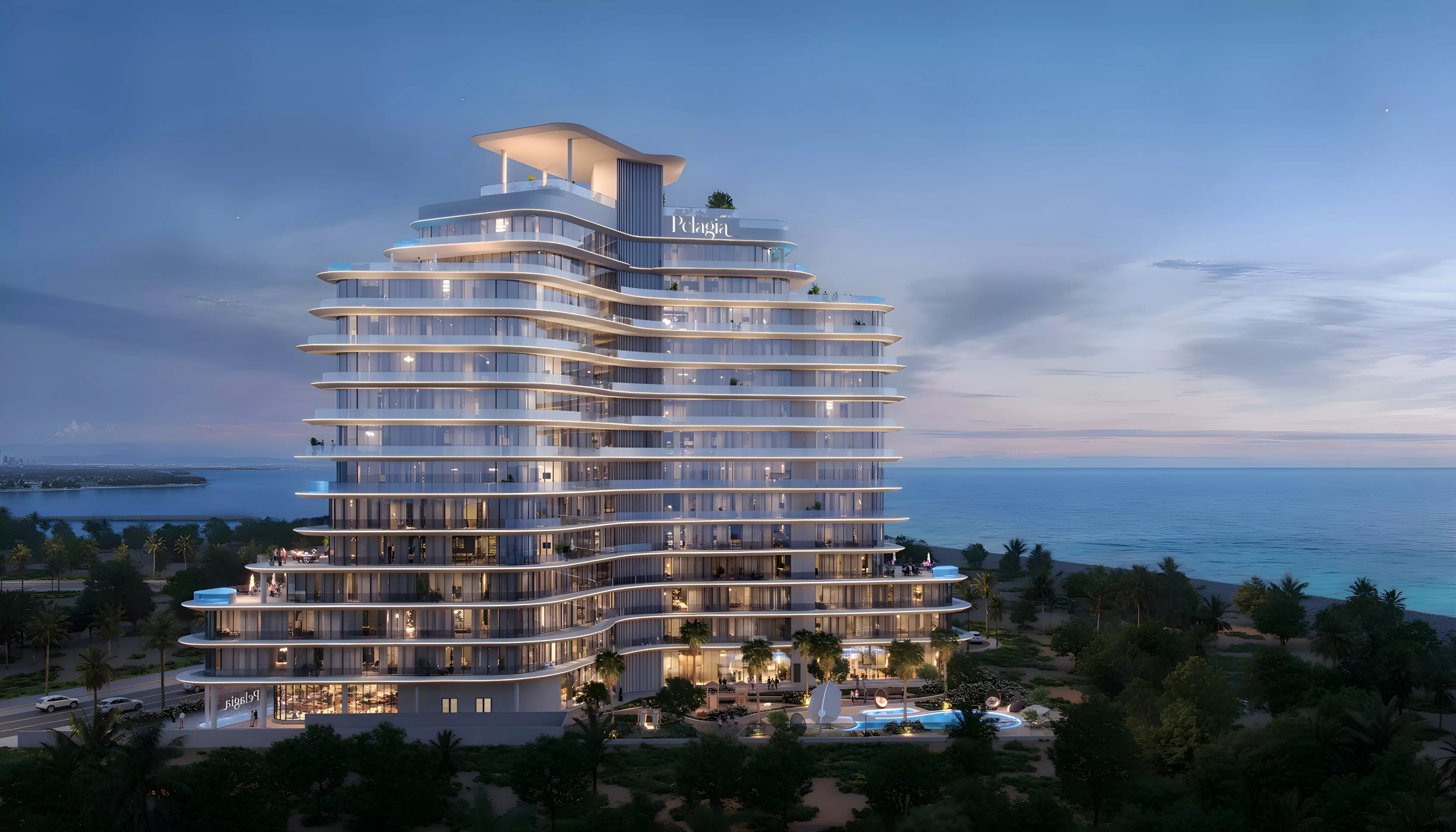 Impressie van Pelagia, woningen van BNW Developments in Al Marjan Island, Ras Al Khaimah