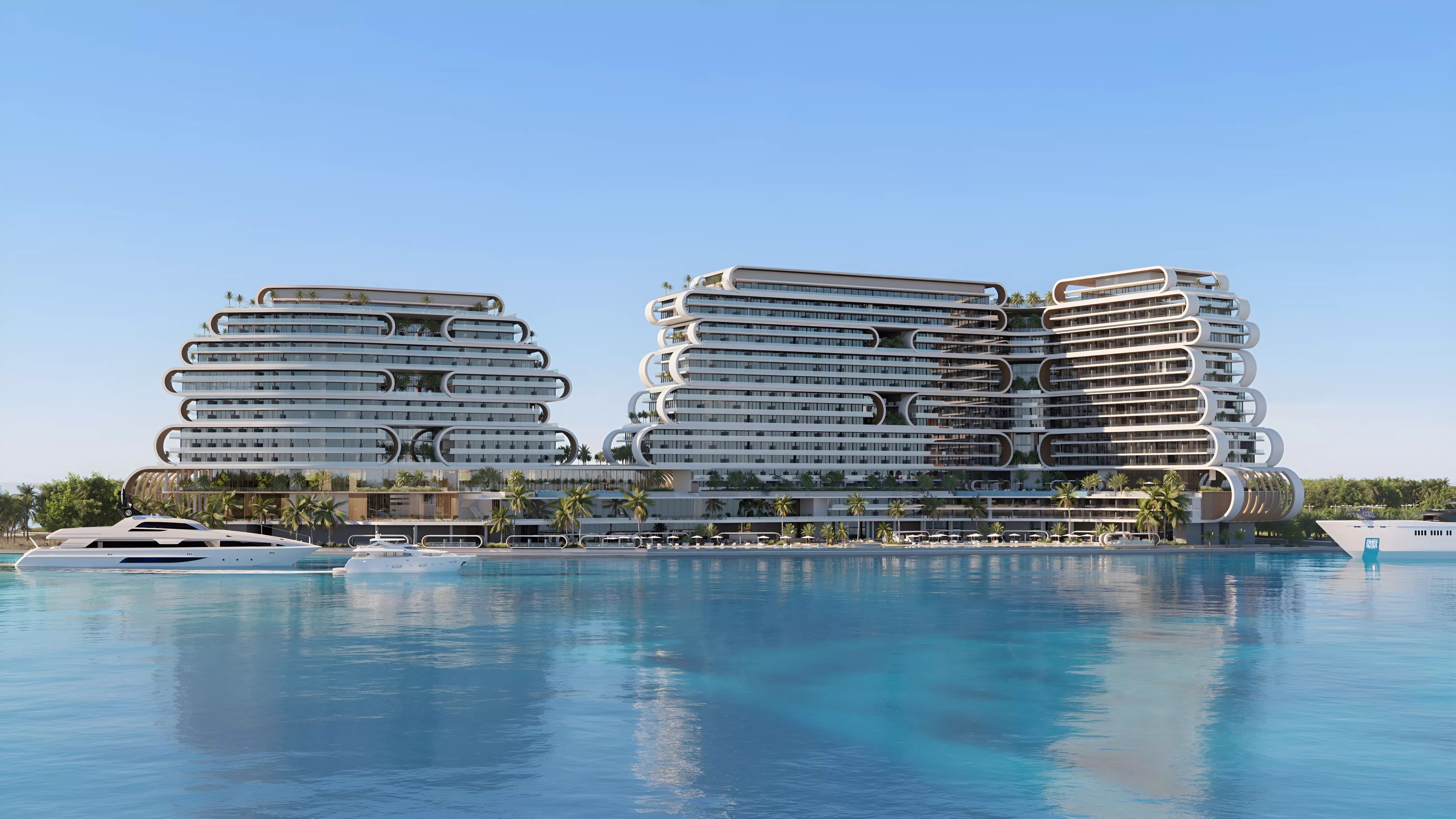 Impressie van JW Marriott Residences, woningen van WOW Resorts in Al Marjan Island, Ras Al Khaimah
