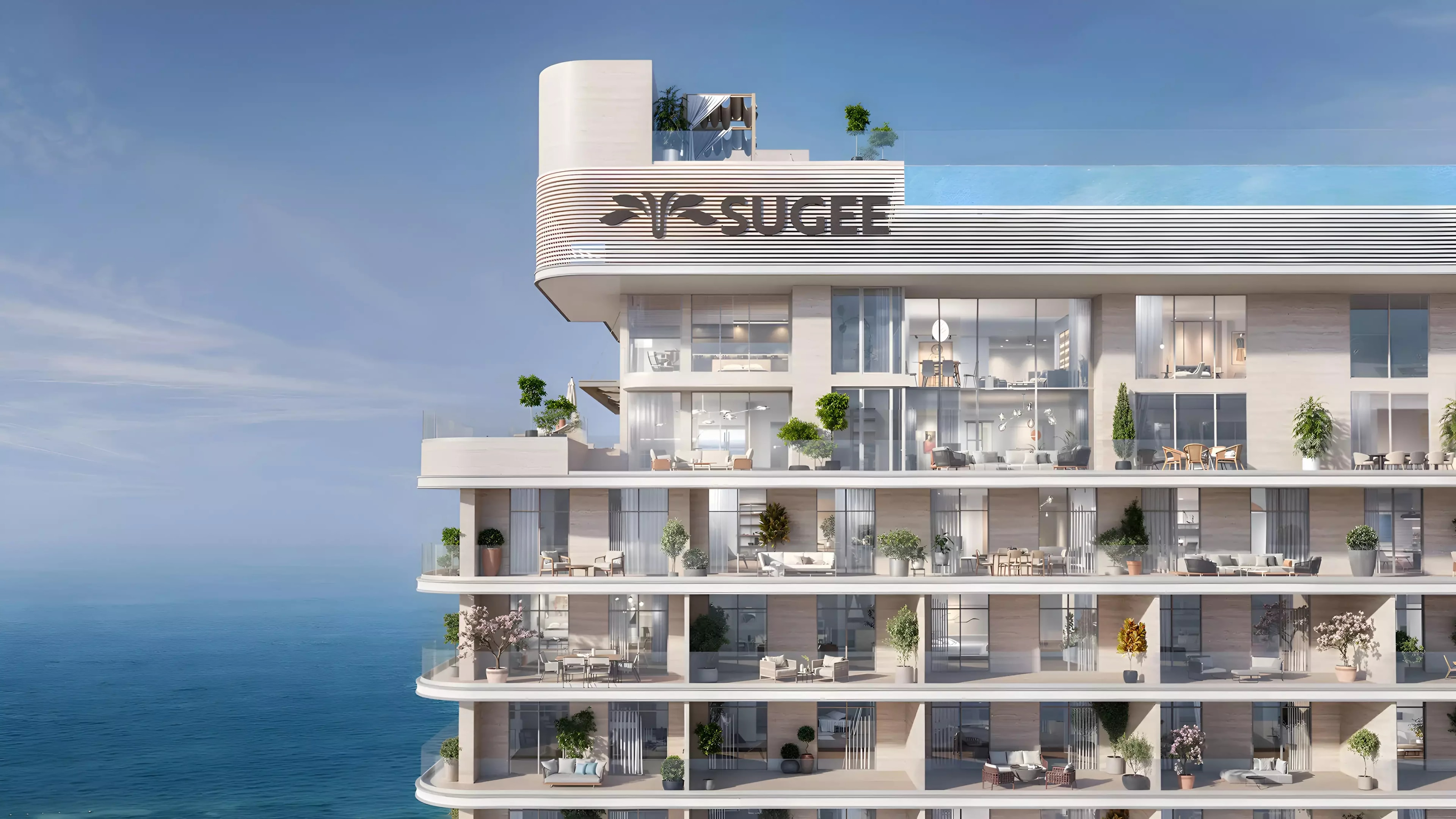 Impressie van Vienna House Beach Residences, appartementen van Sugee Group in Al Marjan Island, Ras Al Khaimah
