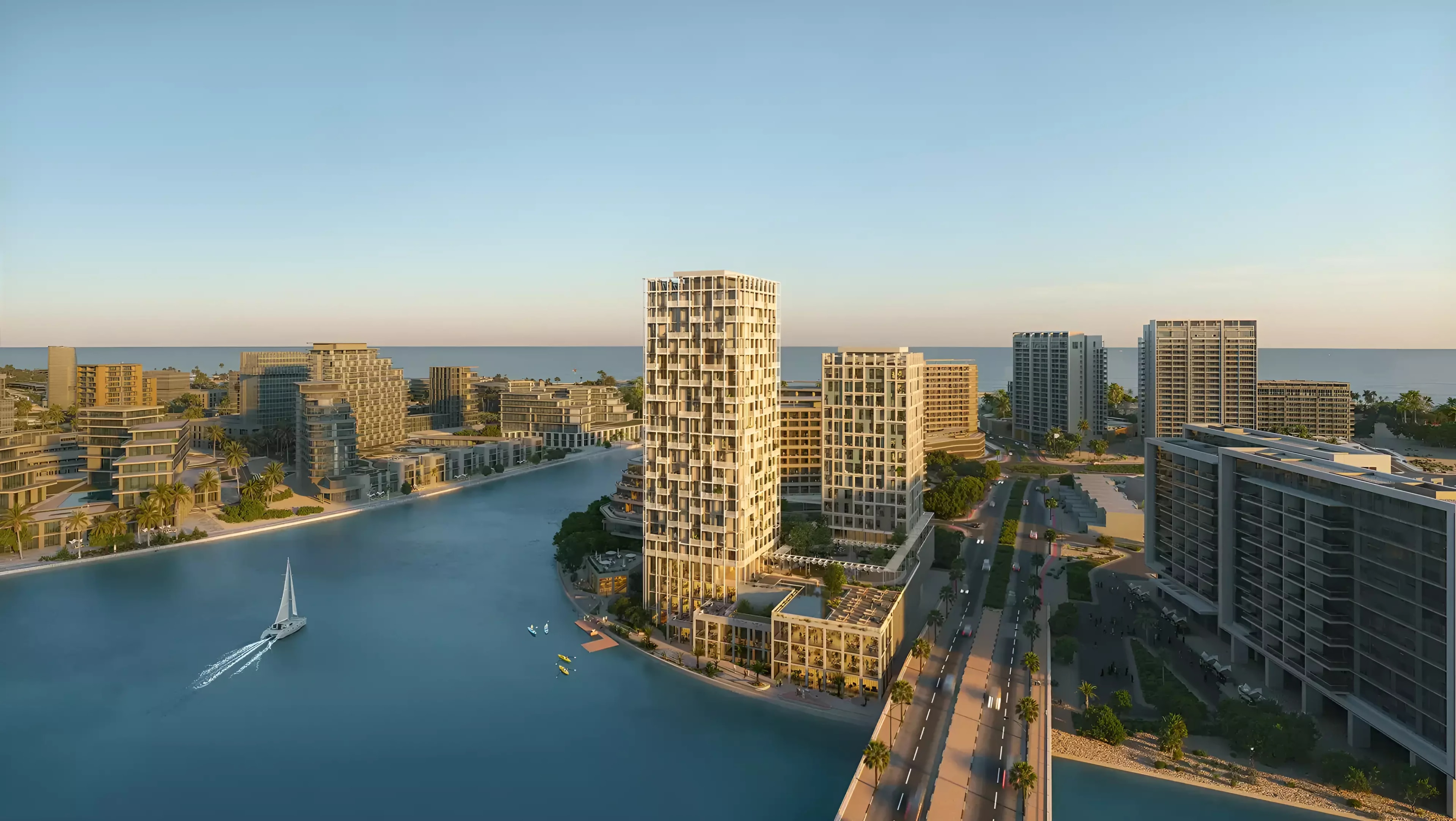 Impressie van Enta Mina Residences, appartementen van RAK Properties in Mina Al Arab, Ras Al Khaimah