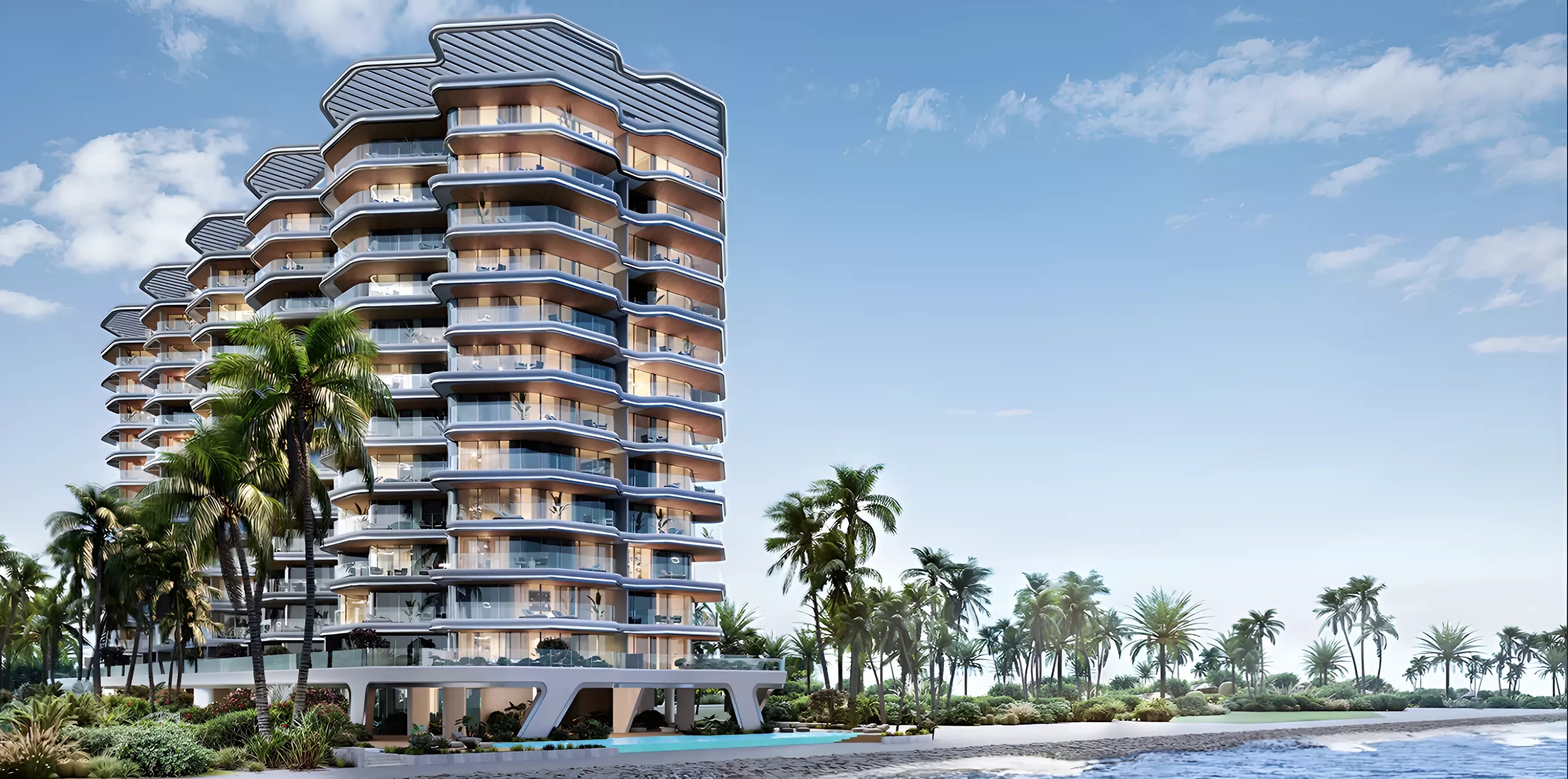 Impressie van Sunshine Bay, appartementen van The Source of Fate Real Estate Development in Al Marjan Island, Ras Al Khaimah