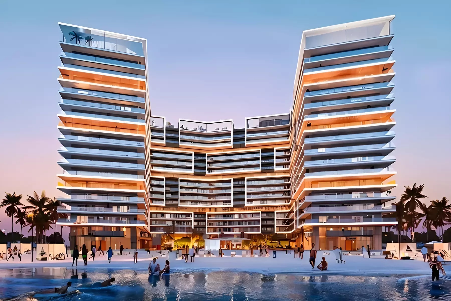 Impressie van Shoreline by Damac, woningen van Damac Properties in Al Marjan Island, Ras Al Khaimah
