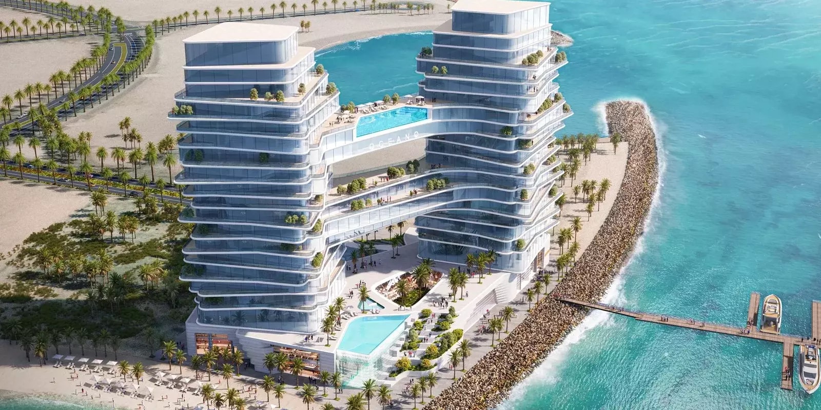 Impressie van Oceano, appartementen van The Luxe Developers in Al Marjan Island, Ras Al Khaimah