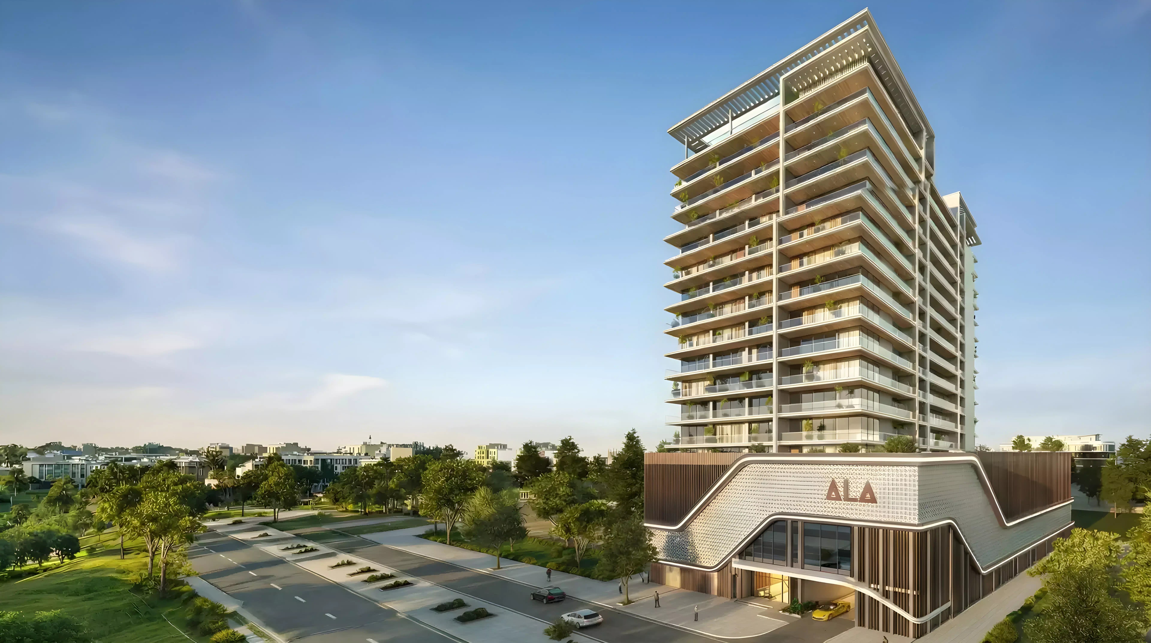 Impressie van Havencia, appartementen van ALA Developments in Dubai Land Residence Complex, Dubai