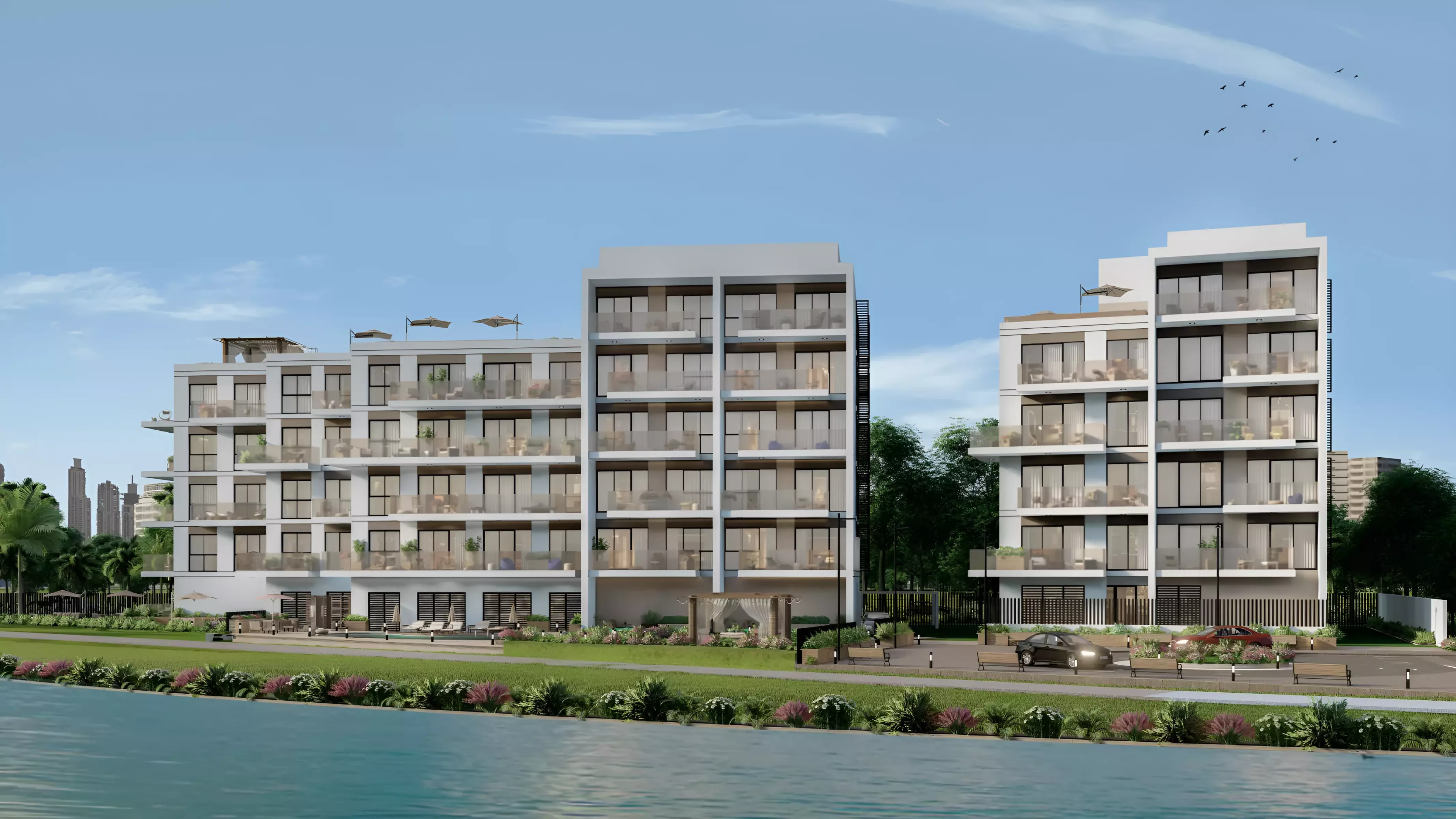 Impressie van Golf View Living, appartementen van Takmeel Real Estate Development in Al Zorah, Ajman