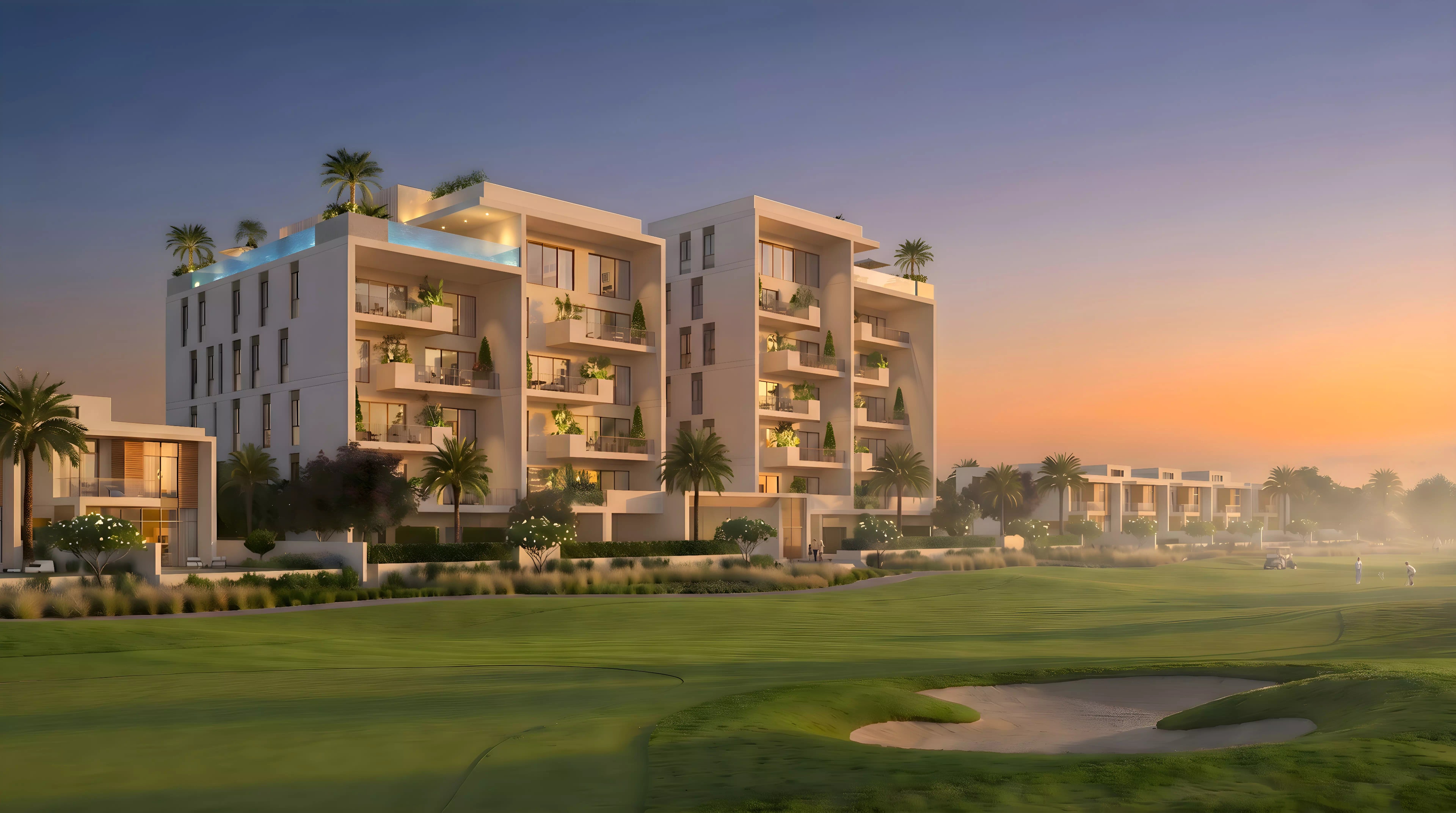 Impressie van Park Golf Views, woningen van Park Group in Al Zorah, Ajman